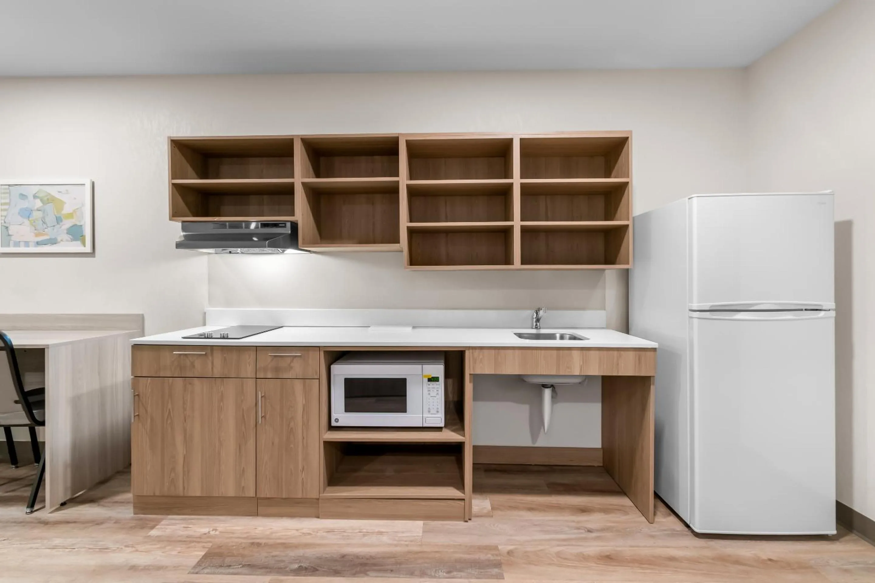 Kitchen or kitchenette in WoodSpring Suites Harrisburg Carlisle
