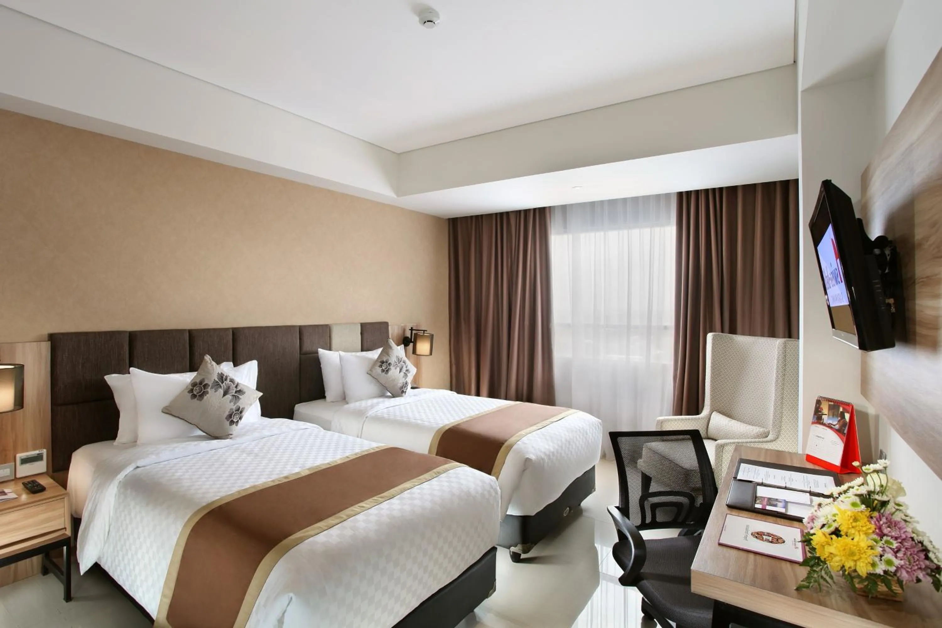 Bedroom, Bed in Swiss-Belinn Karawang