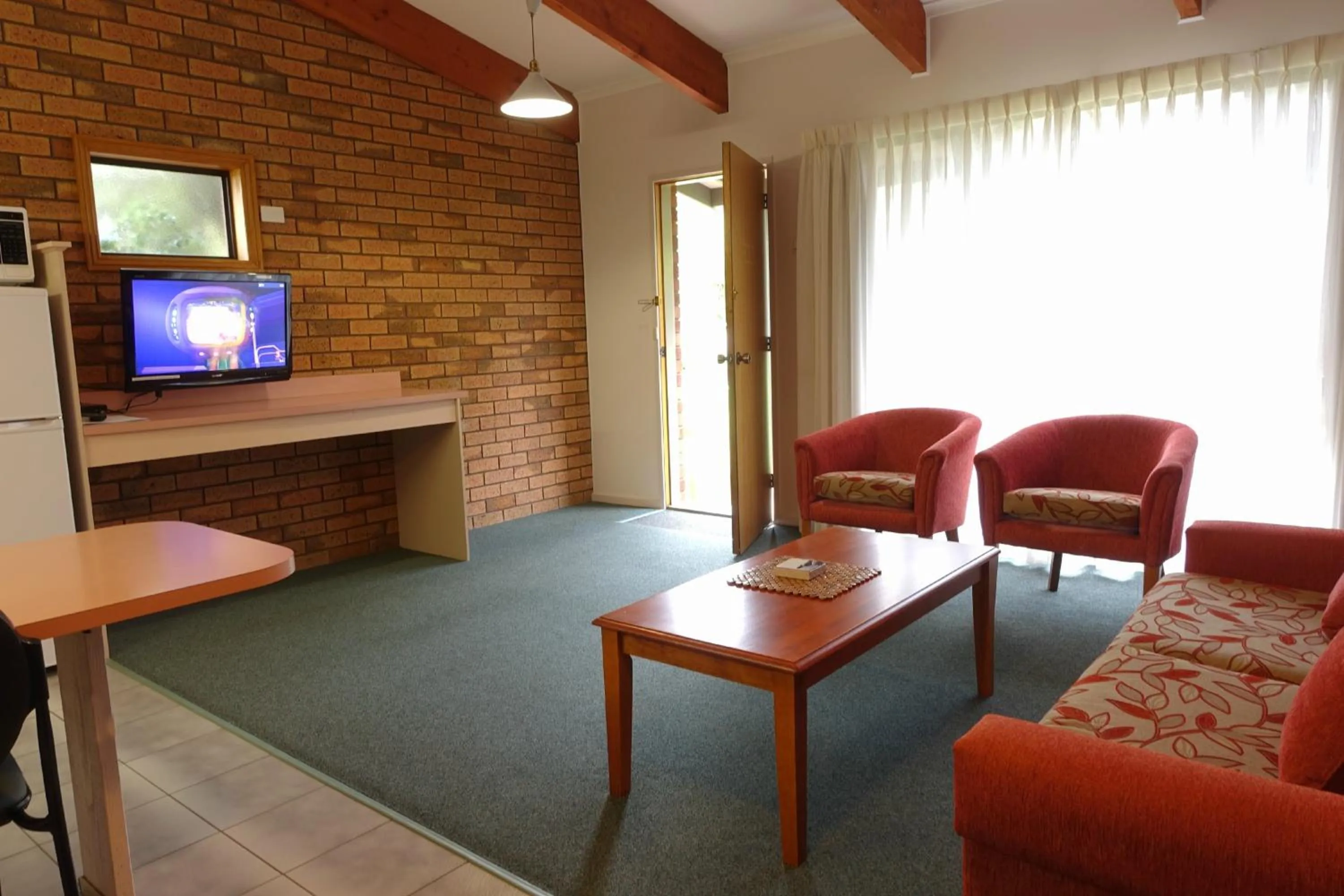 Living room in Pinnacle Holiday Lodge