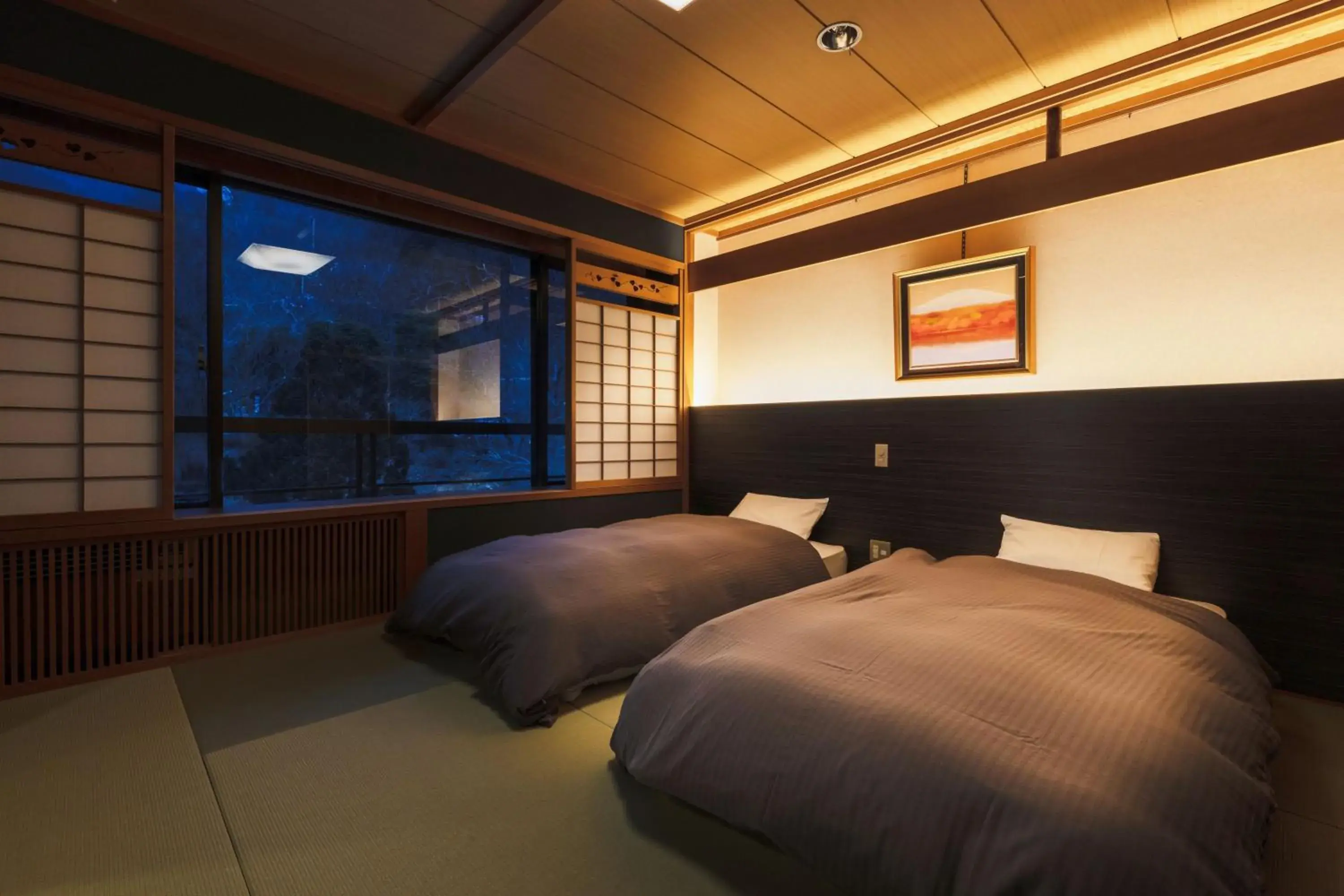 Japanese-Style Corner Suite with Bed - Non-Smoking in Takamiya Bettei Kuon Japanese-Style Corner Suite with Bed - Non-Smoking in Takamiya Bettei Kuon