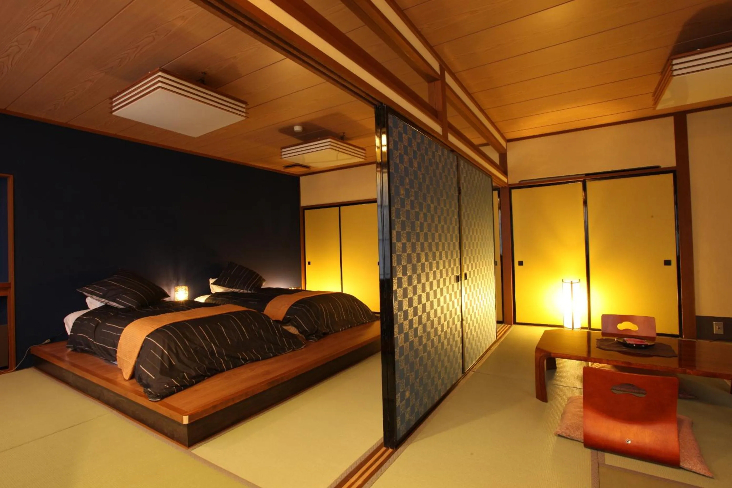 Photo of the whole room, Bed in Takamiya Ryokan Yamakawa