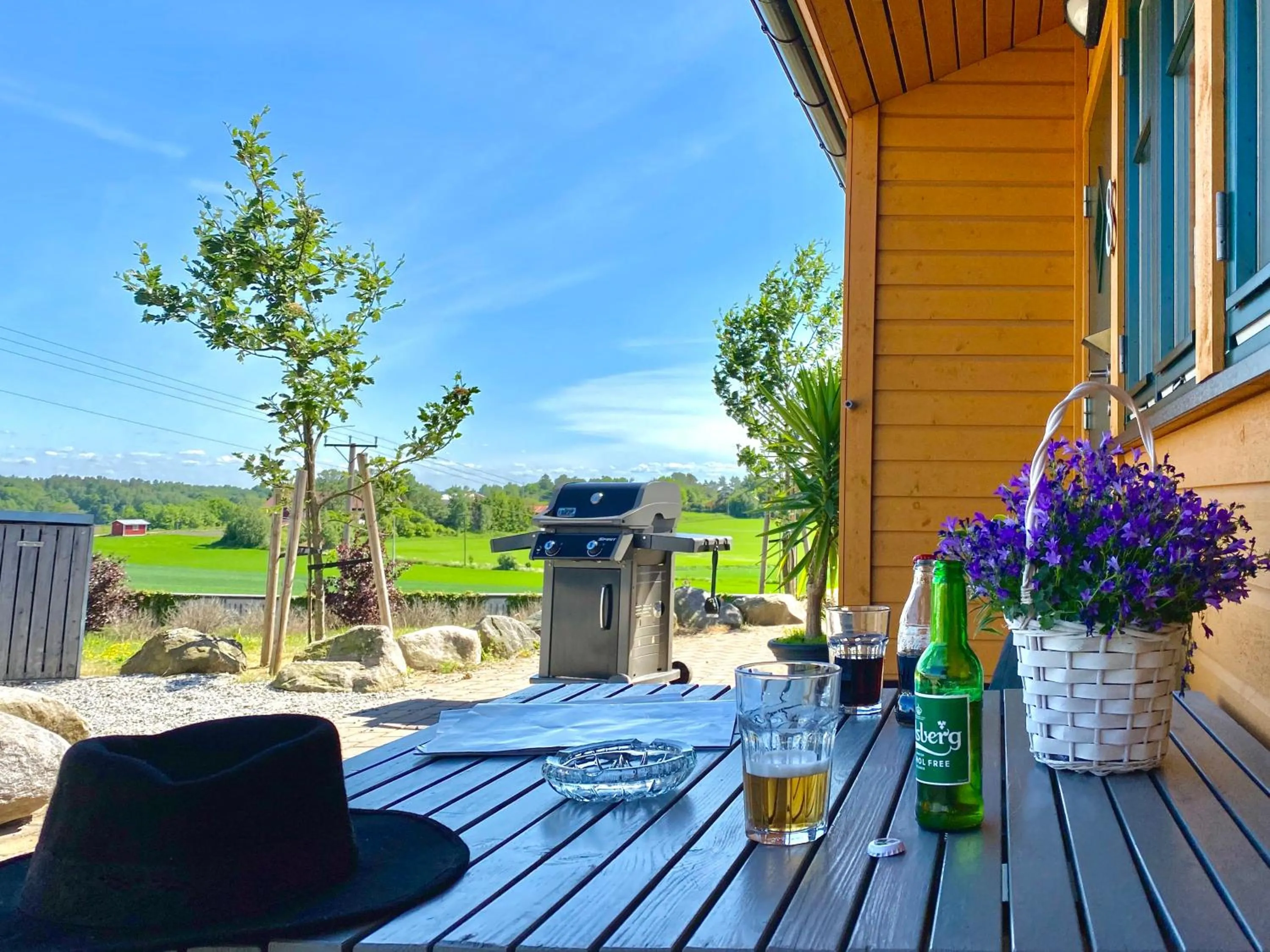 Patio in Sarpsborg Apartments - Utne Camping