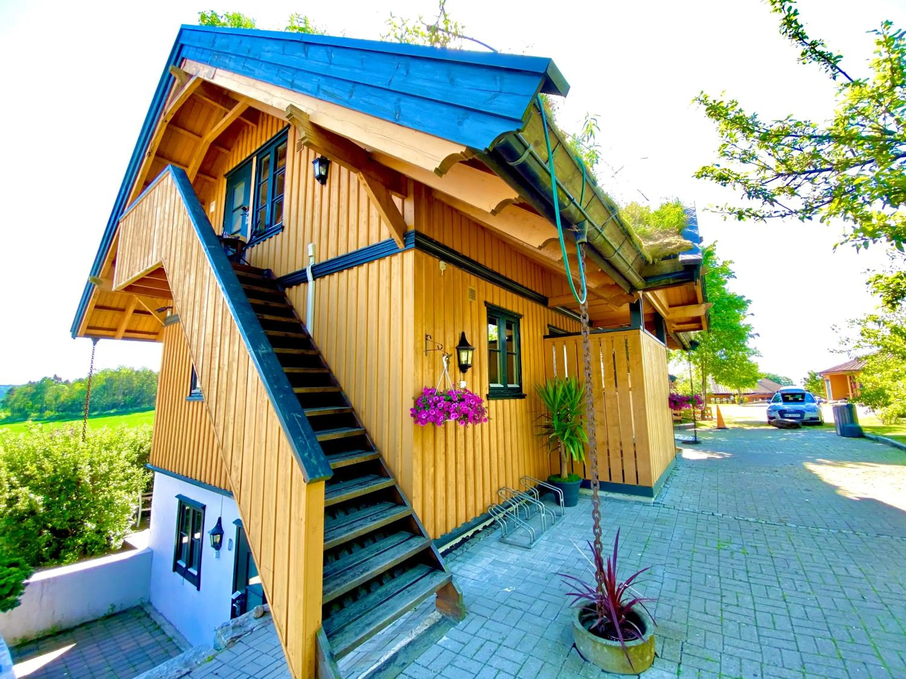 Patio in Sarpsborg Apartments - Utne Camping