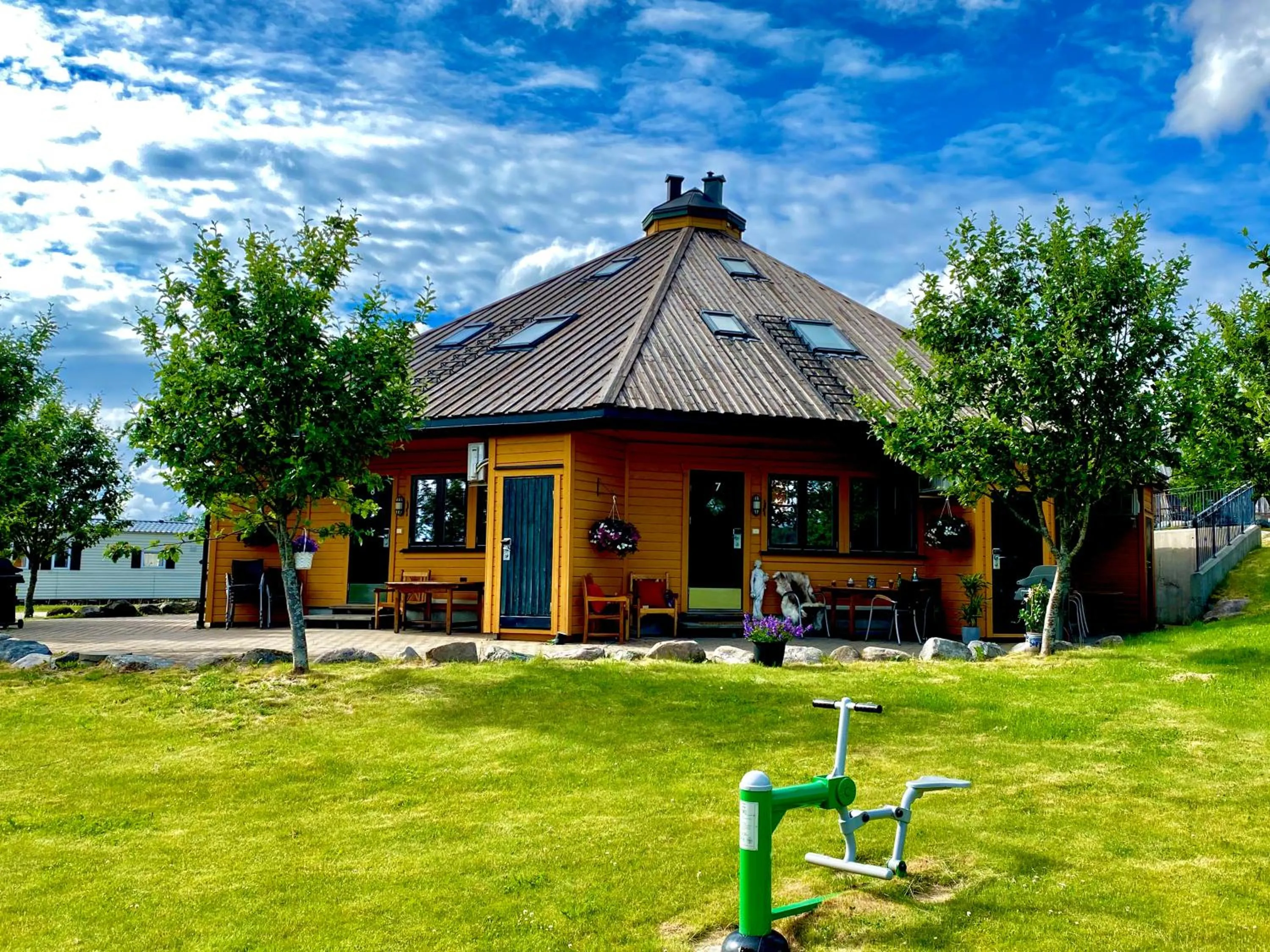 Patio in Sarpsborg Apartments - Utne Camping