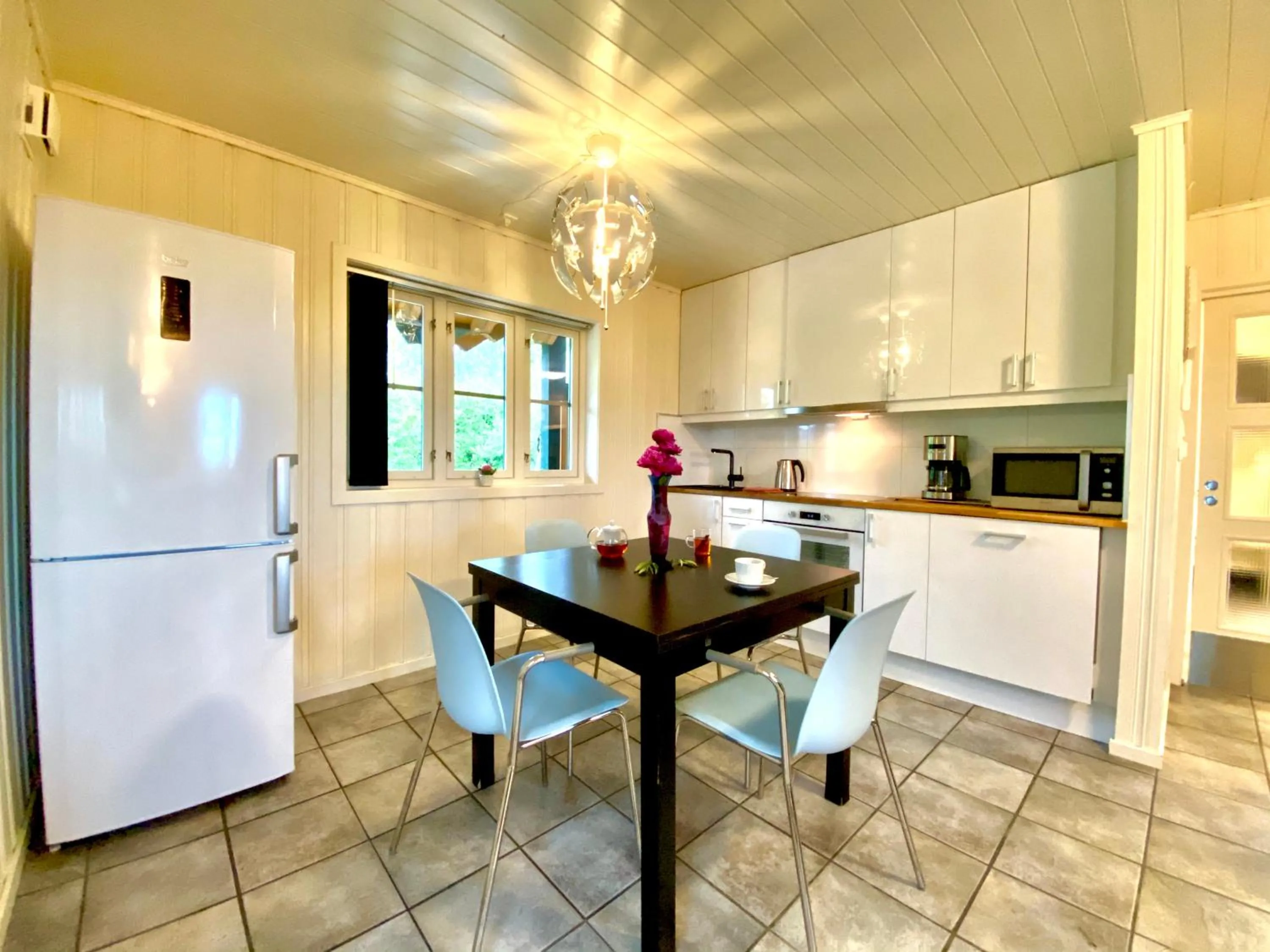Kitchen or kitchenette in Sarpsborg Apartments - Utne Camping