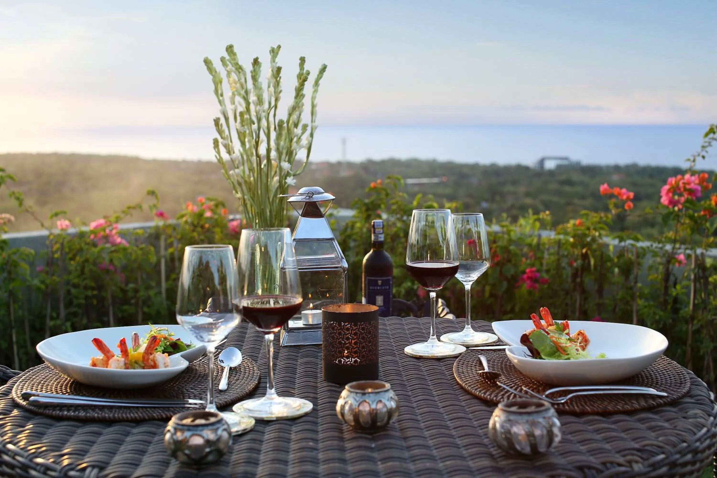 Dinner in Hidden Hills Villas - Small Luxury Hotels of The World