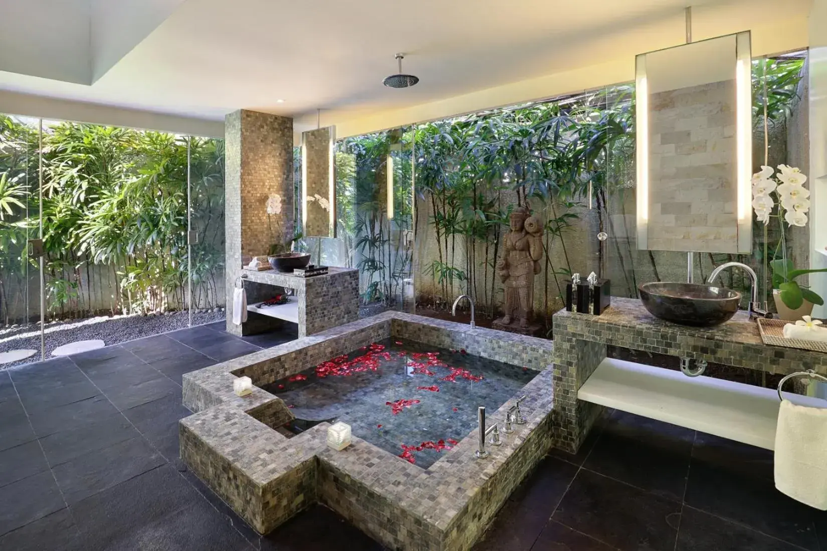 Bathroom in Hidden Hills Villas - Small Luxury Hotels of The World Bathroom in Hidden Hills Villas - Small Luxury Hotels of The World