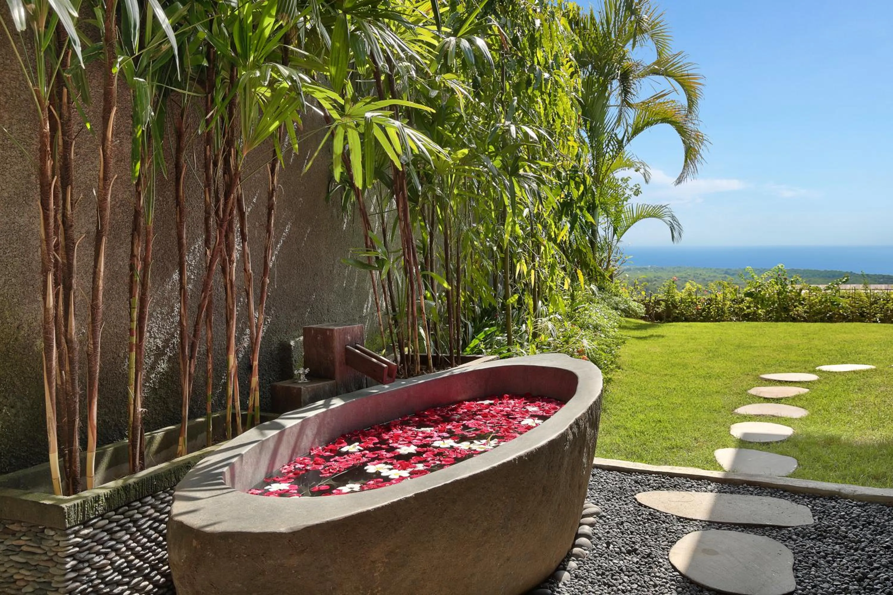 Open Air Bath in Hidden Hills Villas - Small Luxury Hotels of The World