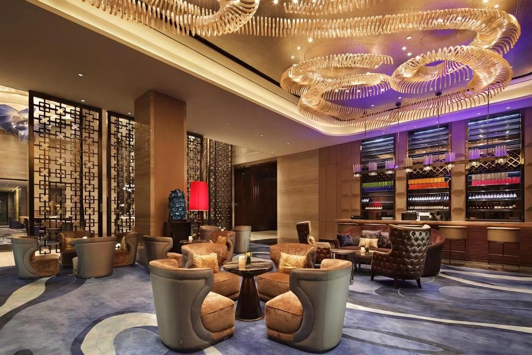 Lobby or reception in Wanda Realm Huangshi