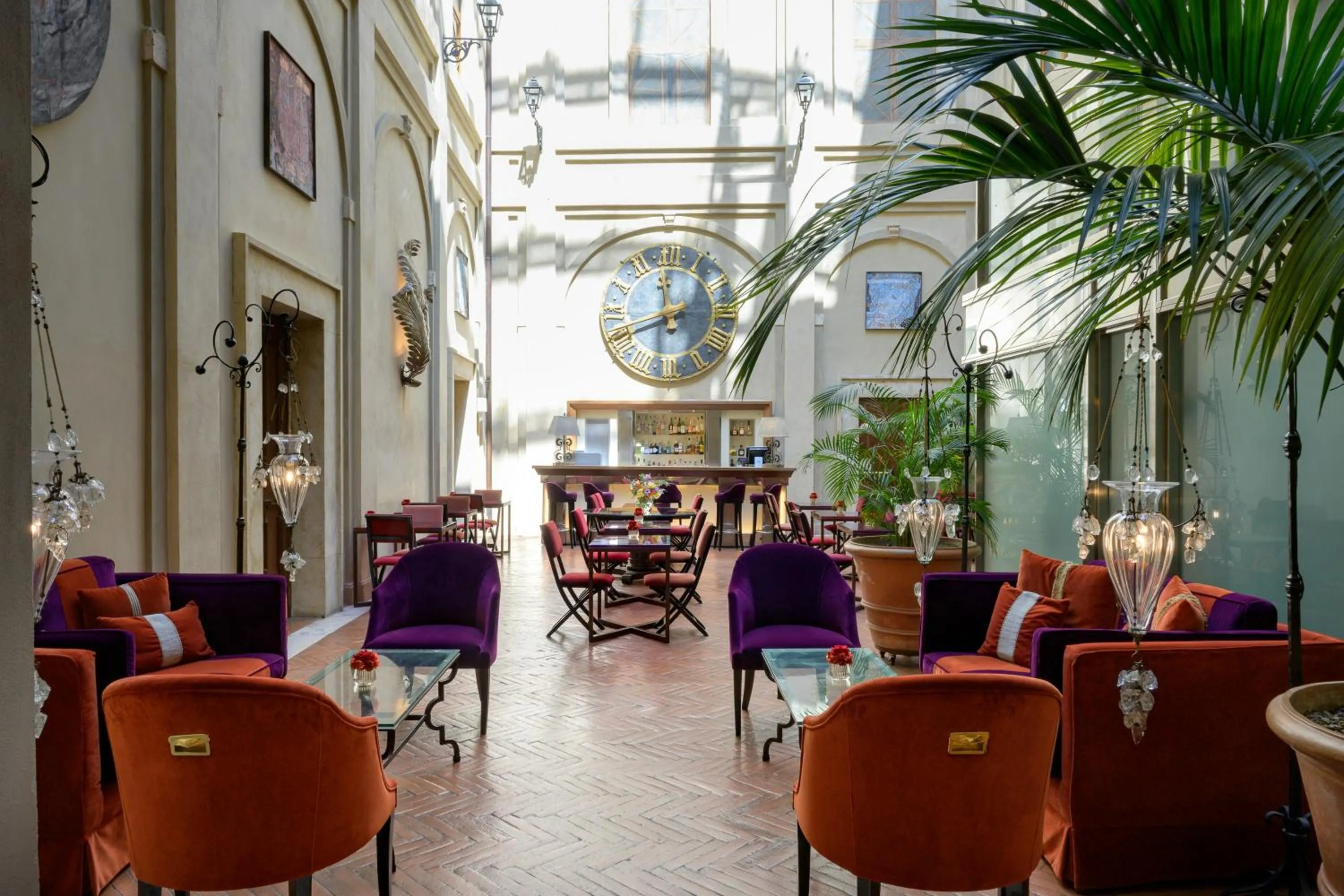Lounge or bar in Grand Hotel Continental Siena - Starhotels Collezione