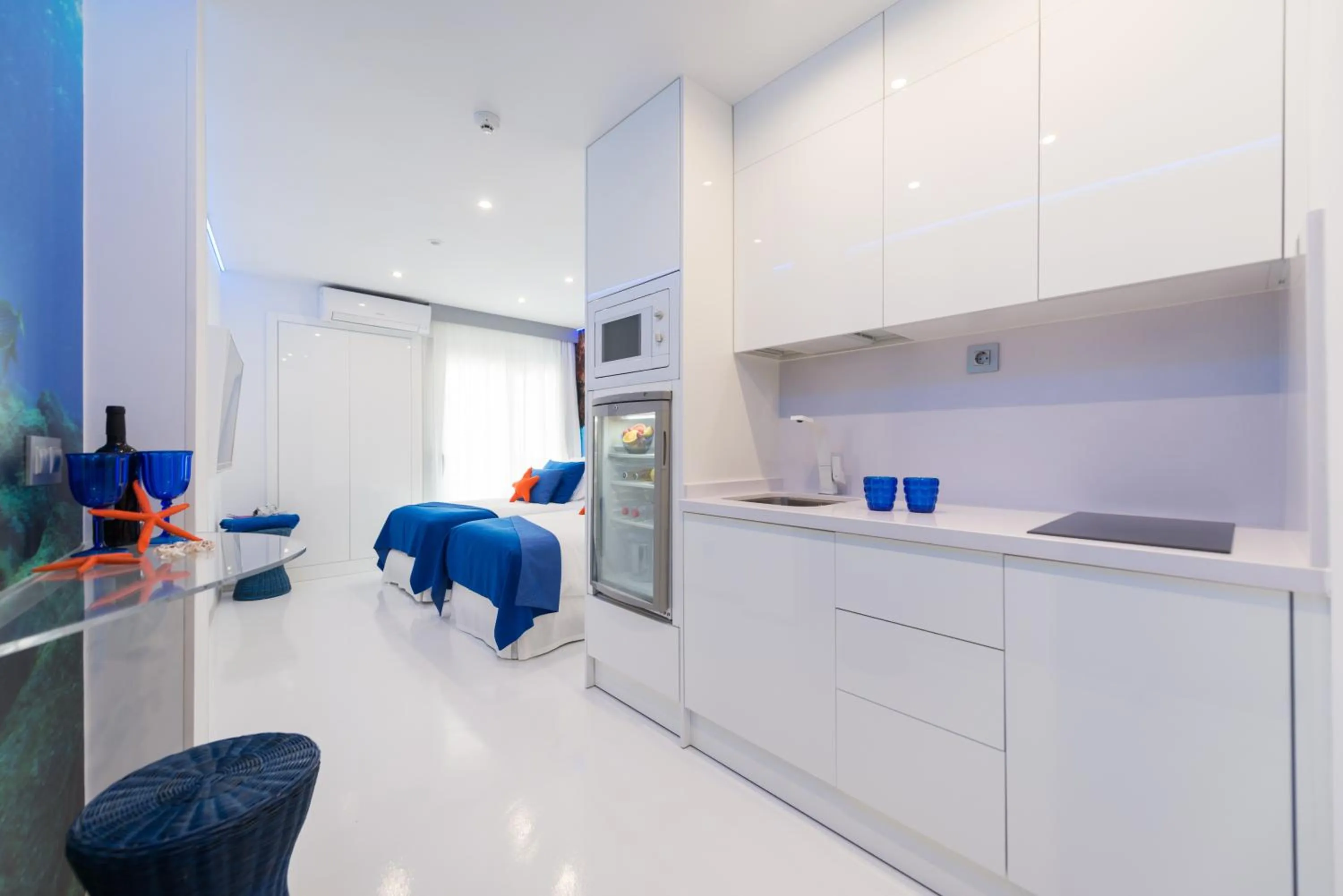 Kitchen or kitchenette in Wavia Hotel - Adults only