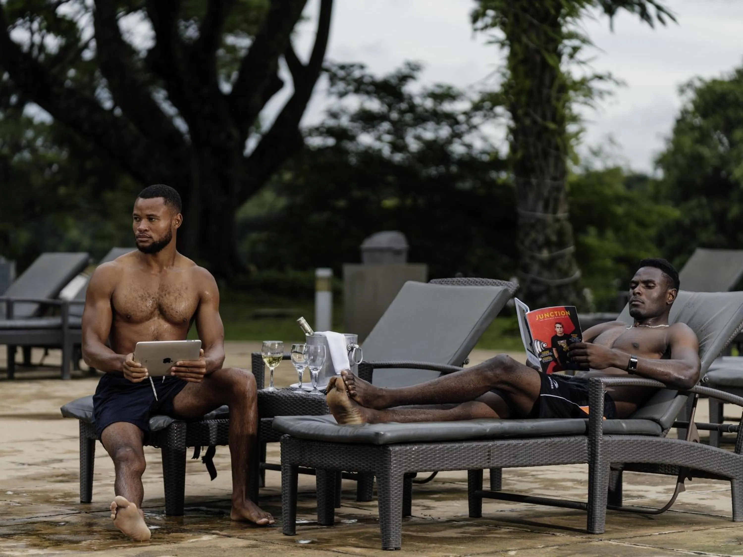 Pool view in Pullman Lubumbashi Grand Karavia.
