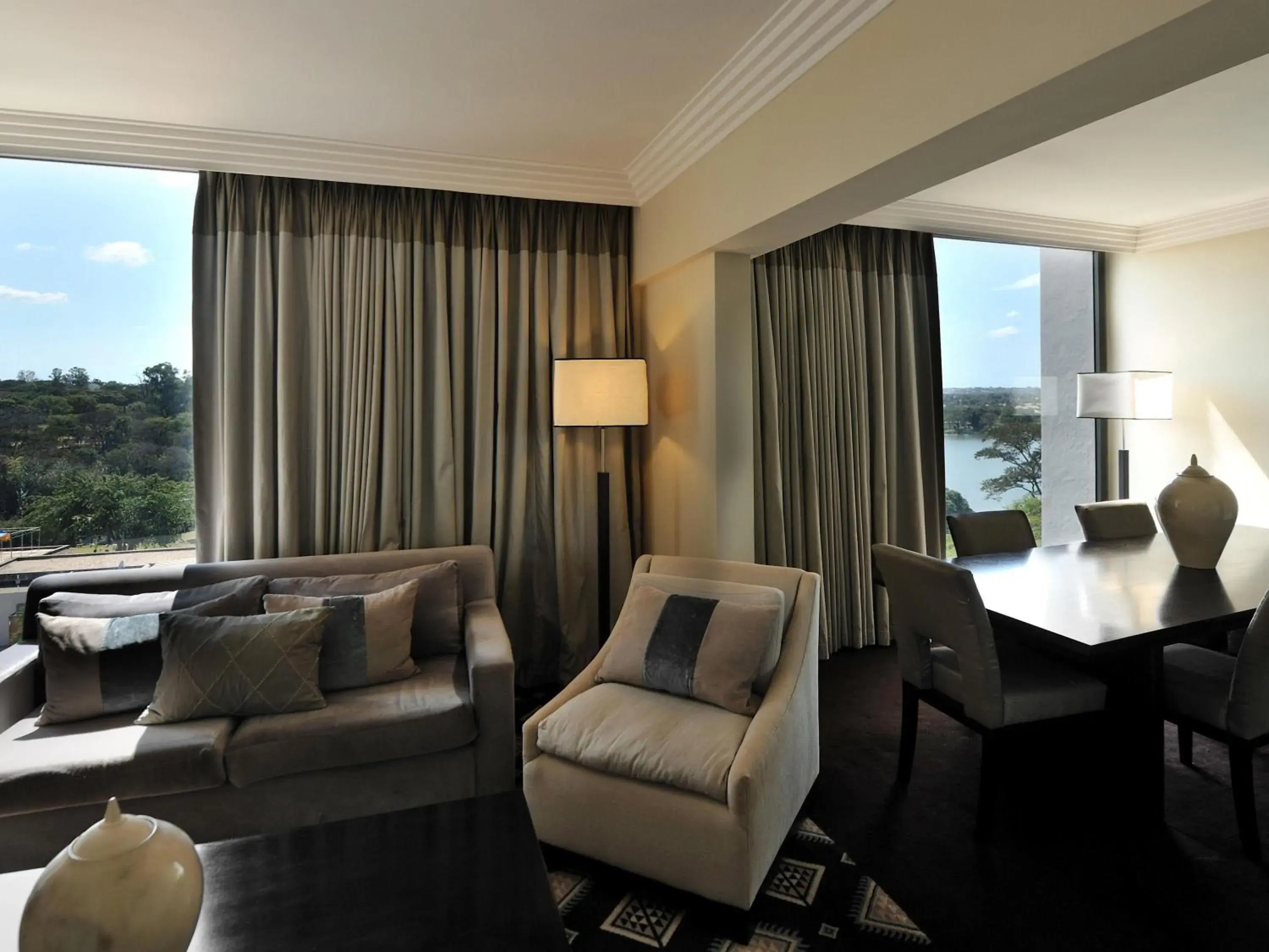 Bedroom in Pullman Lubumbashi Grand Karavia. Bedroom in Pullman Lubumbashi Grand Karavia.