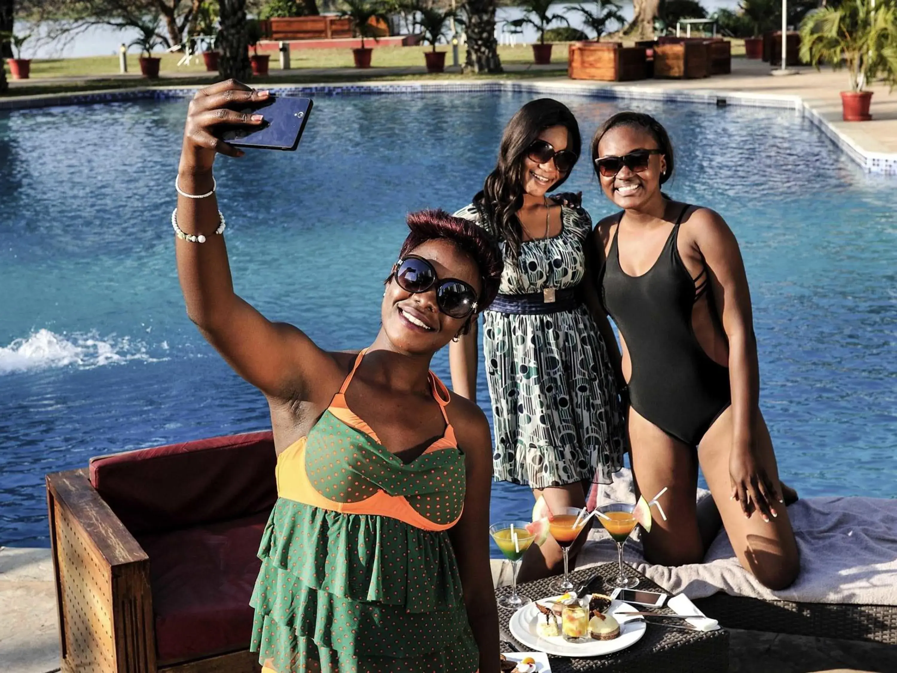 Pool view in Pullman Lubumbashi Grand Karavia. Pool view in Pullman Lubumbashi Grand Karavia.