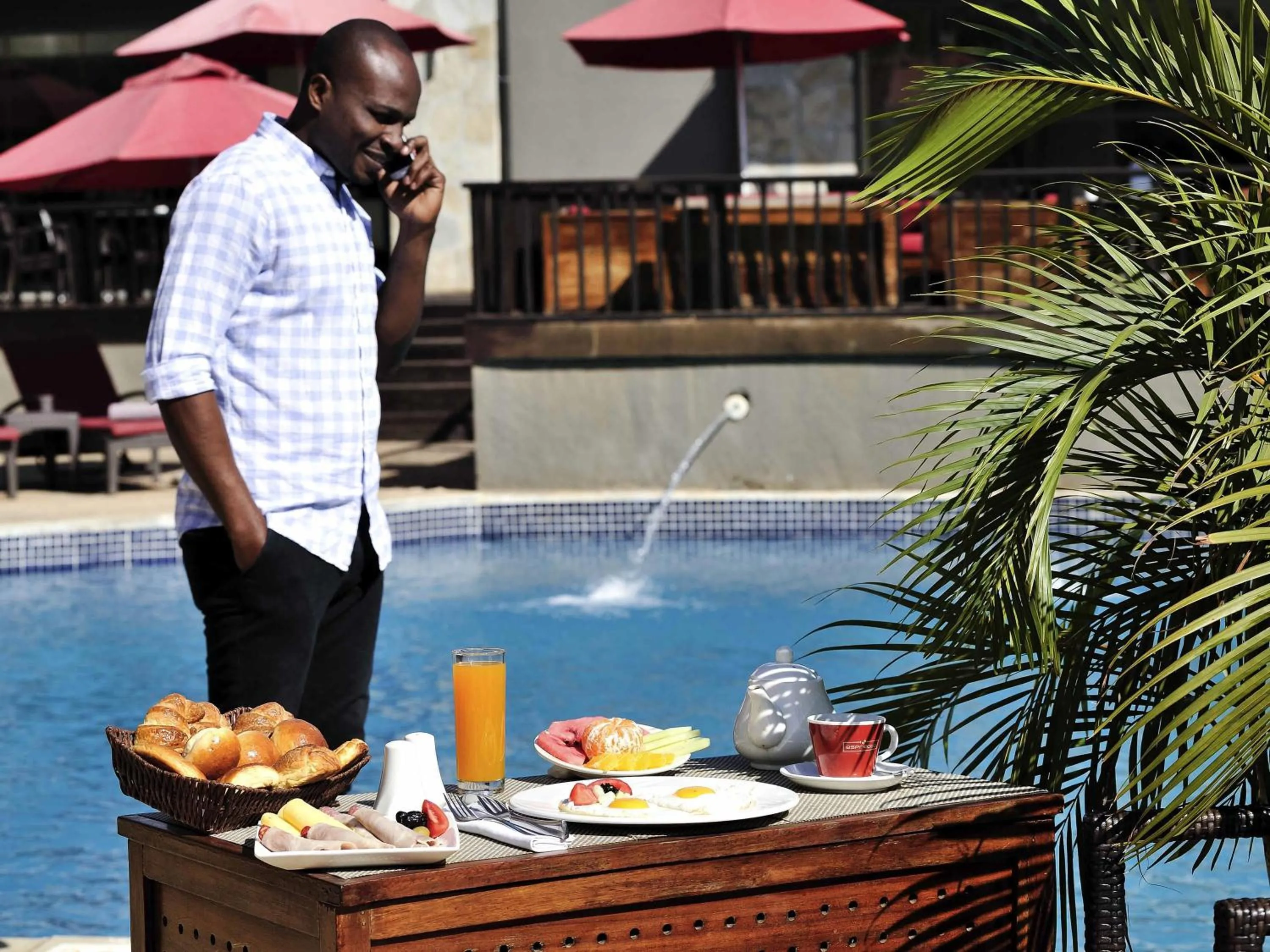 Breakfast in Pullman Lubumbashi Grand Karavia.