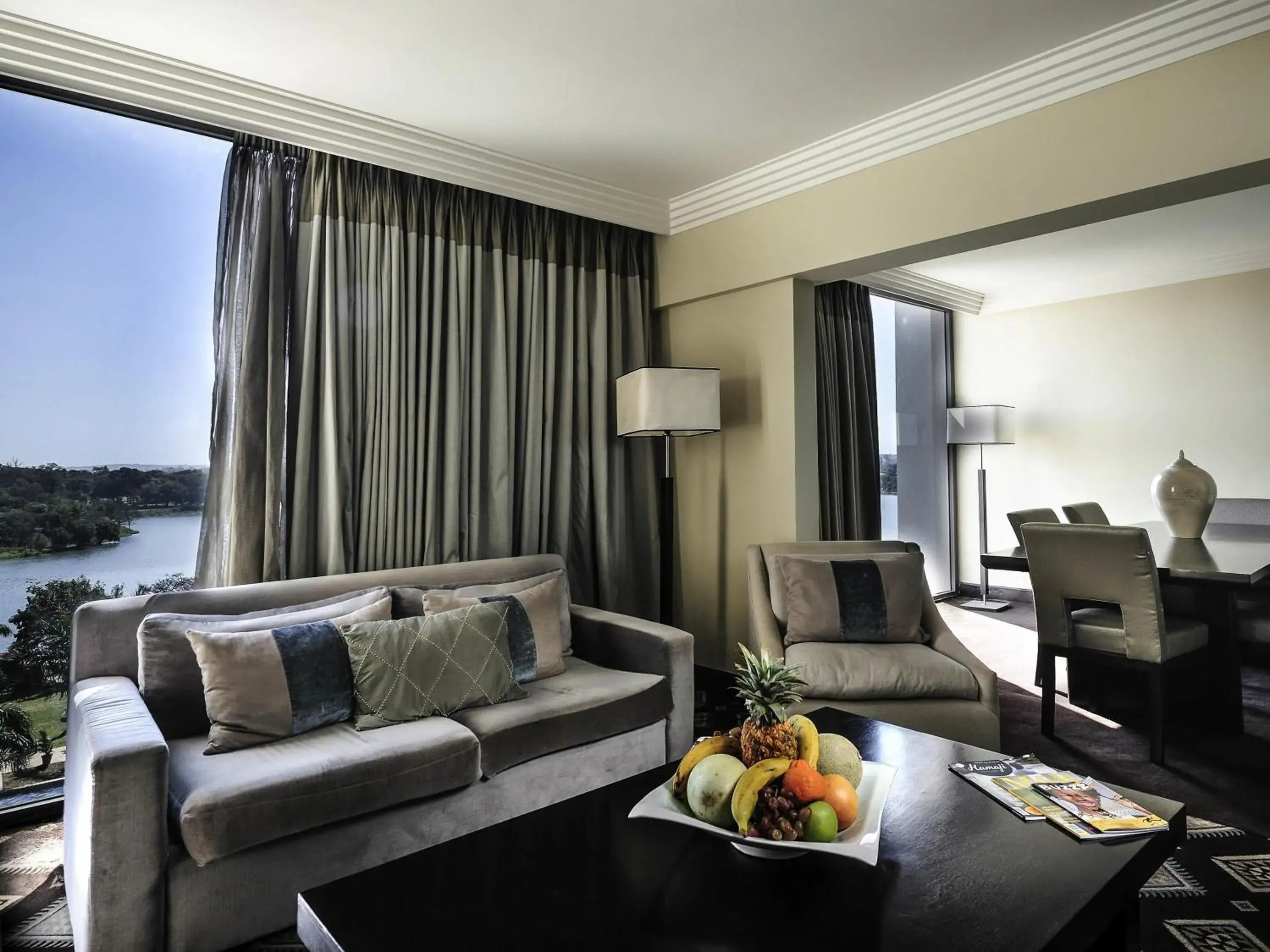 Bedroom in Pullman Lubumbashi Grand Karavia. Bedroom in Pullman Lubumbashi Grand Karavia.