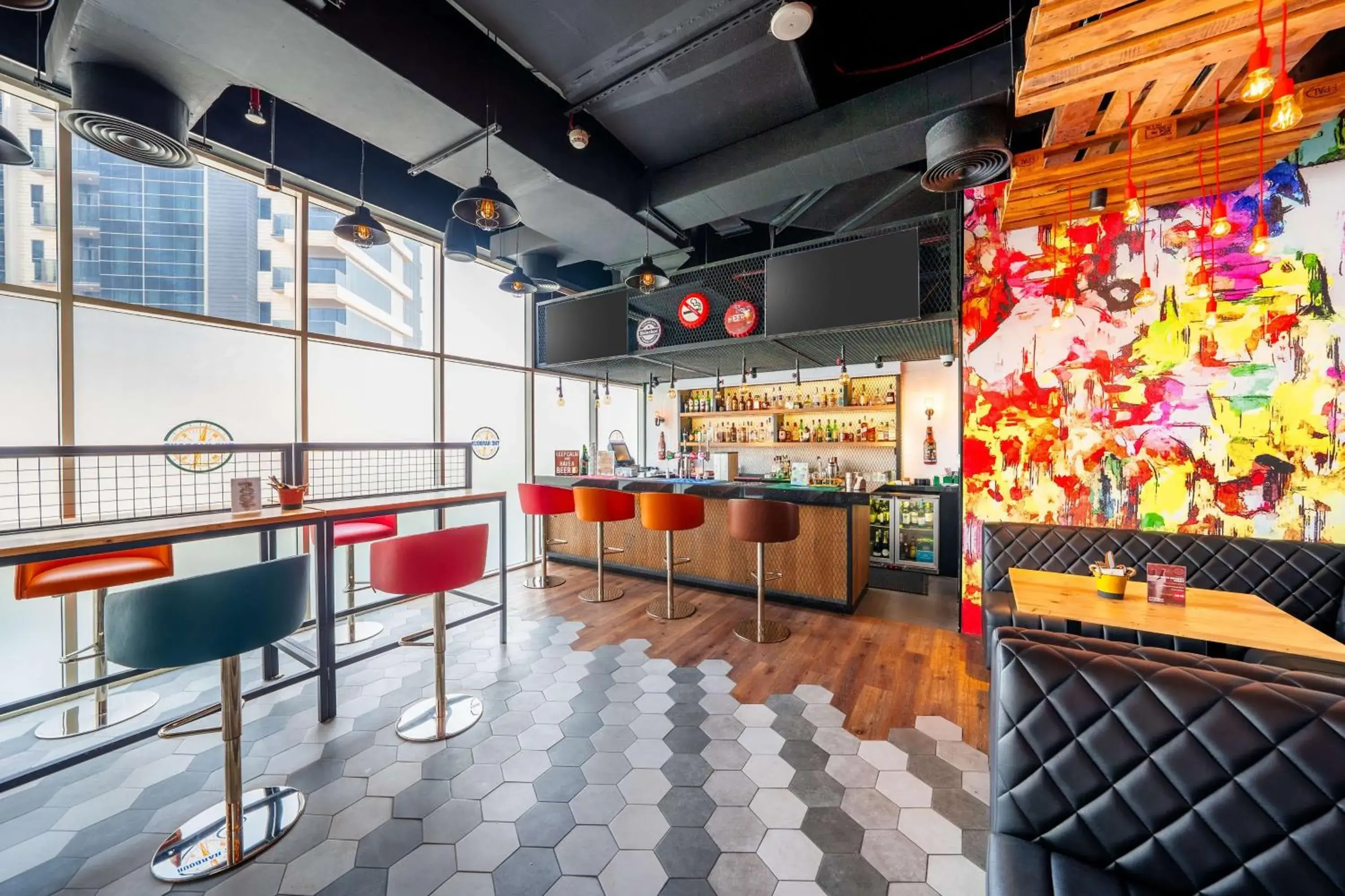 Lounge or bar in Hilton Garden inn Dubai Jumeirah Lounge or bar in Hilton Garden inn Dubai Jumeirah