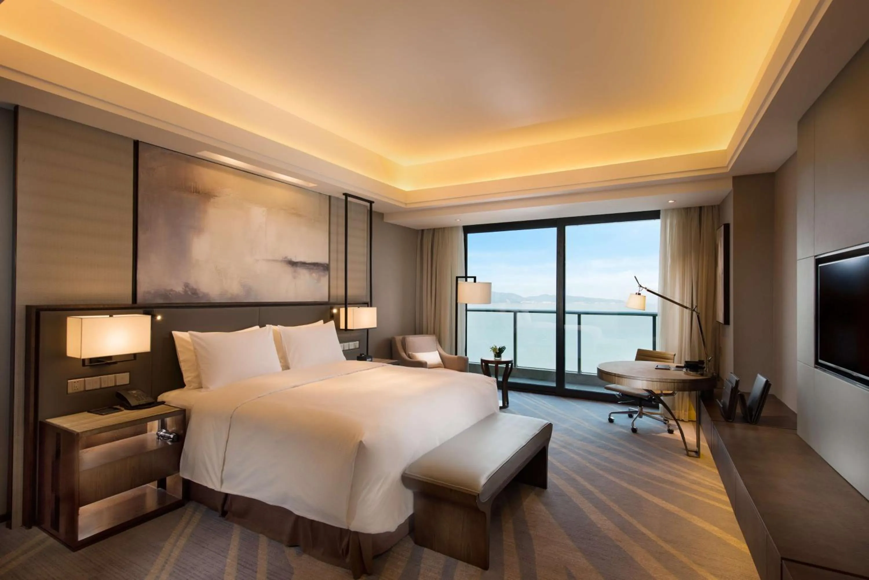 Bedroom, Bed in Hilton Zhoushan