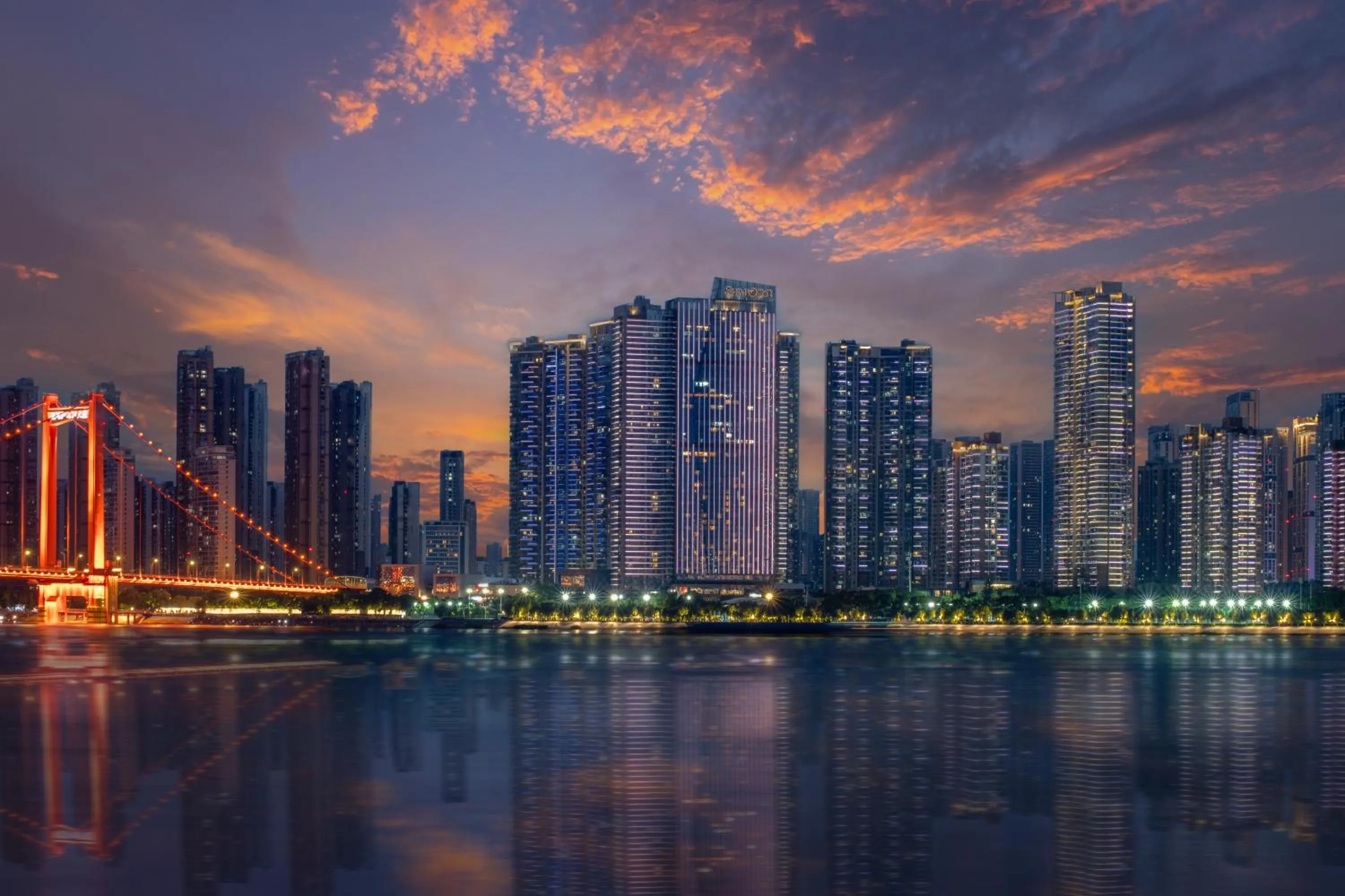 Property building in Hilton Wuhan Yangtze Riverside