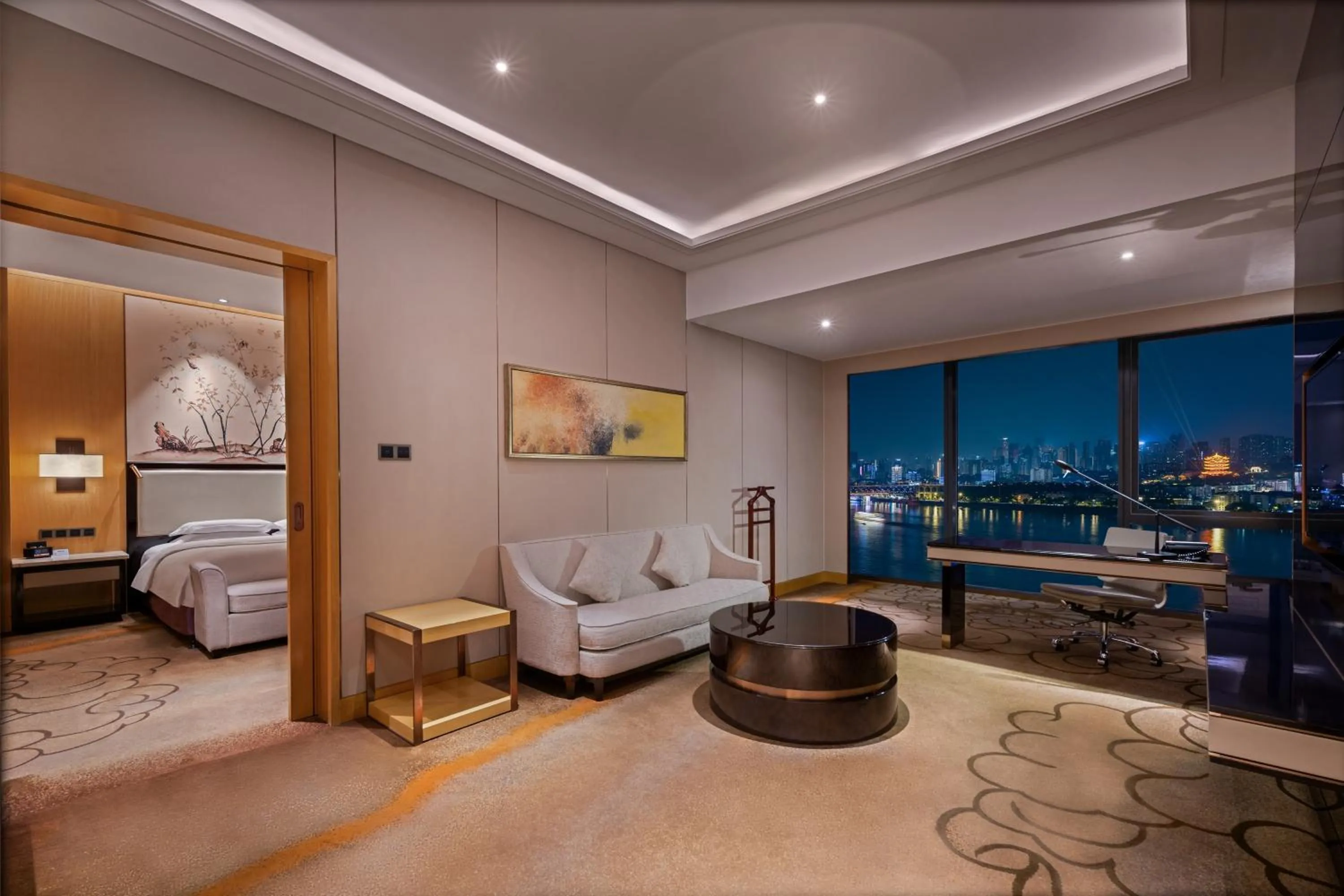 Photo of the whole room in Hilton Wuhan Yangtze Riverside