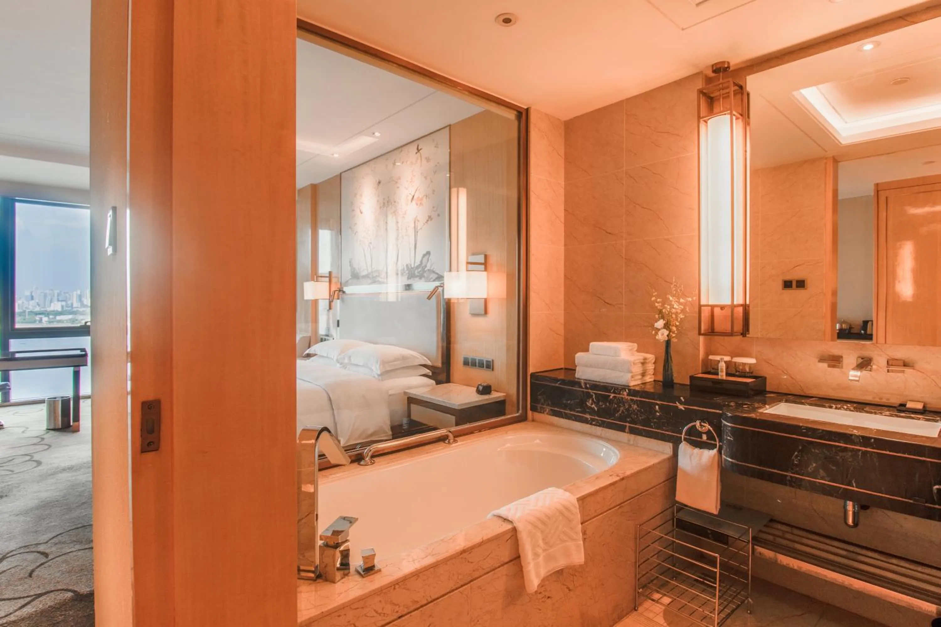 King Room in Hilton Wuhan Yangtze Riverside