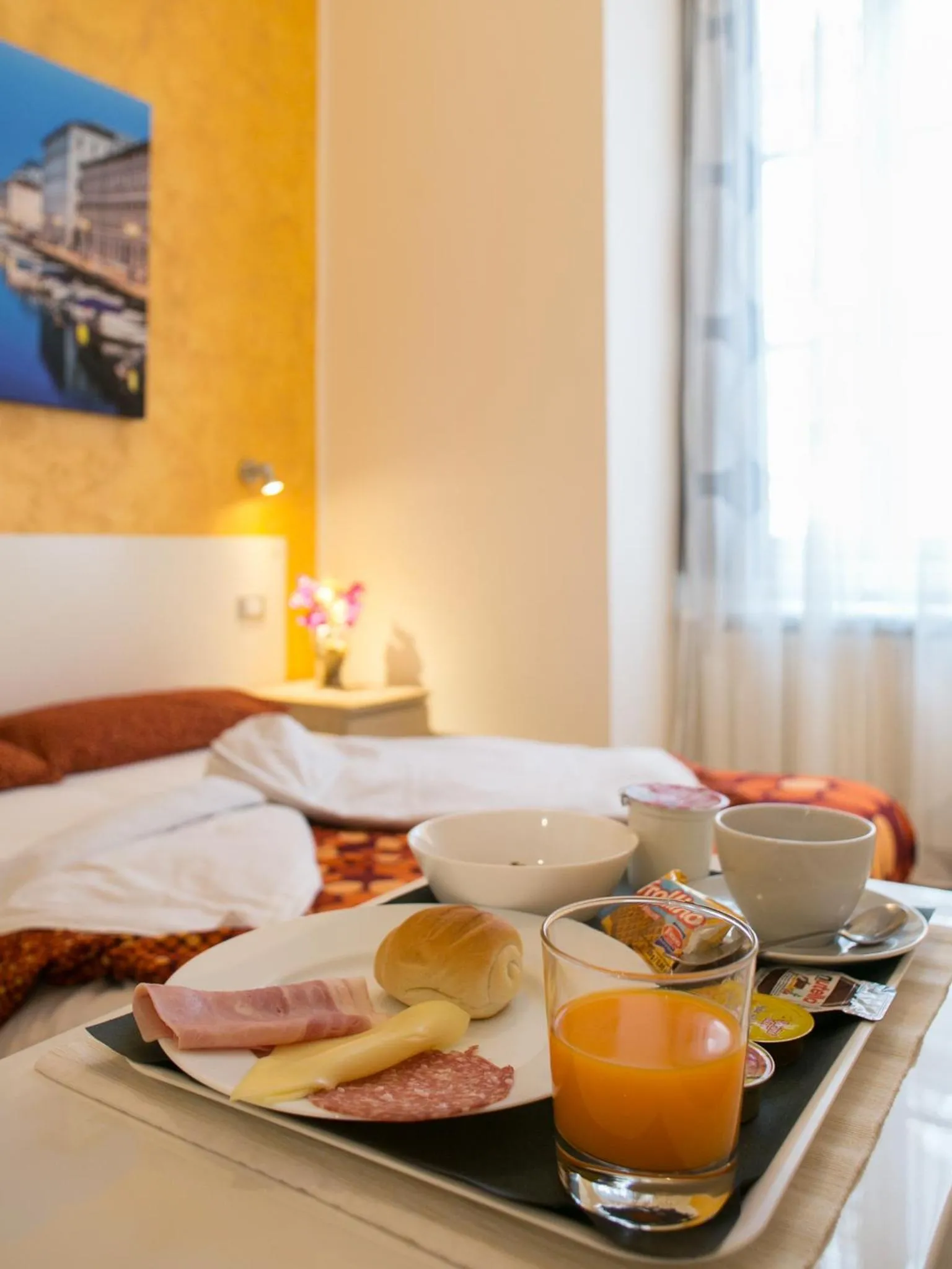 Food close-up, Bed in Rooms Boutique Carducci