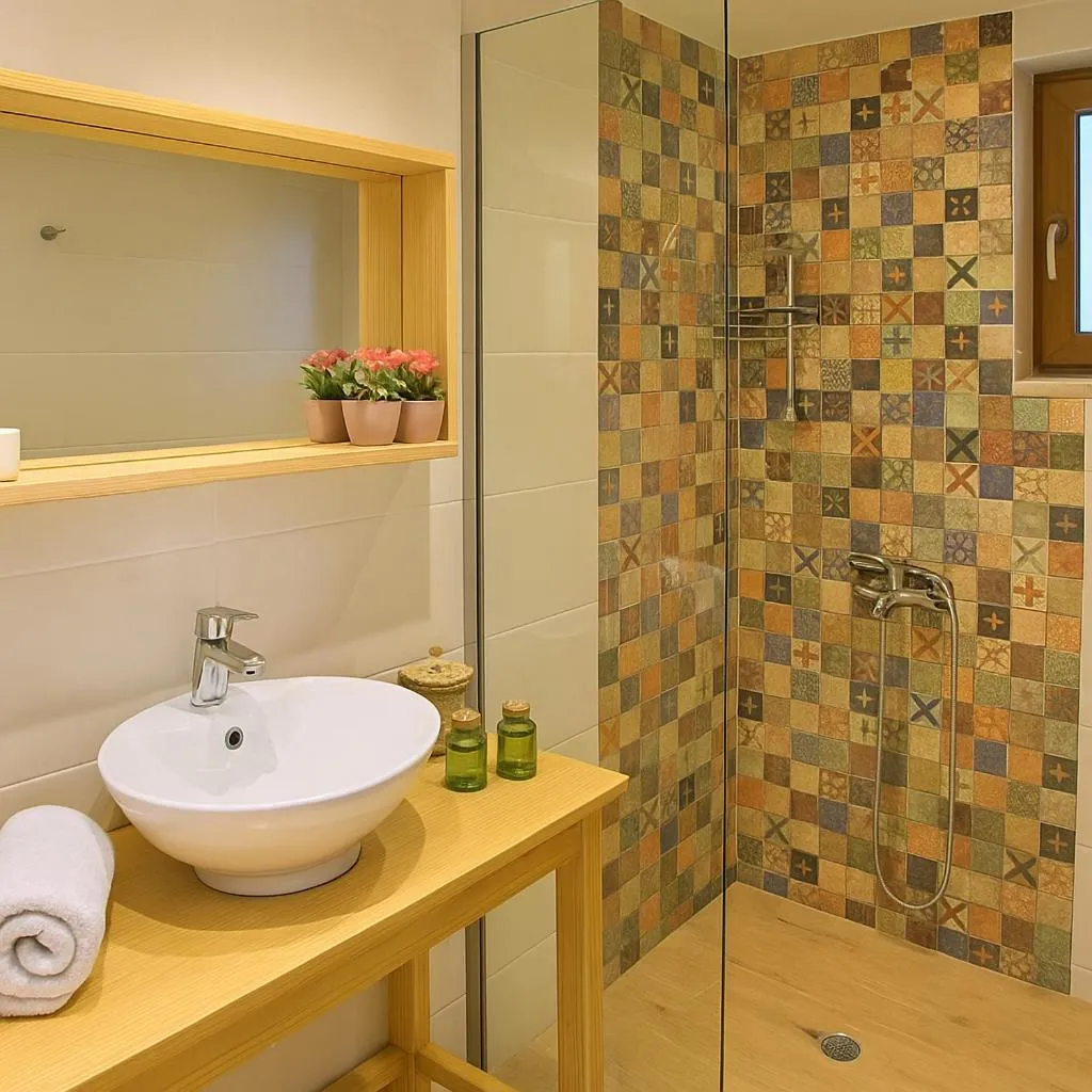 Bathroom in Arktos Hotel