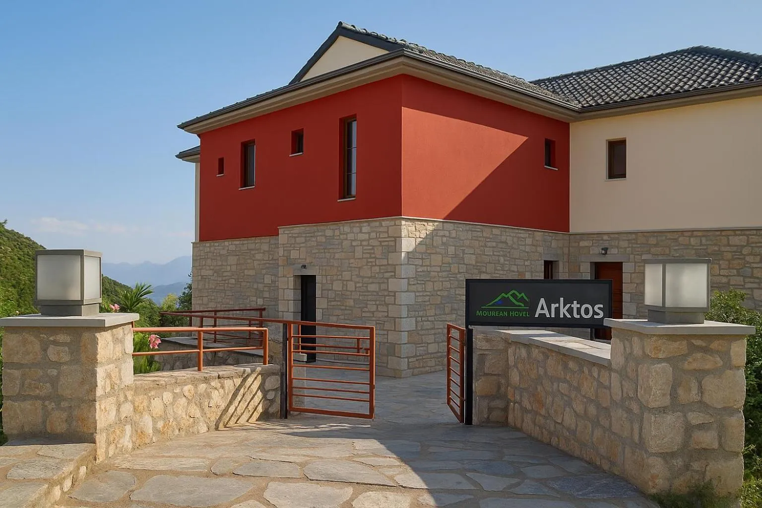 Facade/entrance in Arktos Hotel