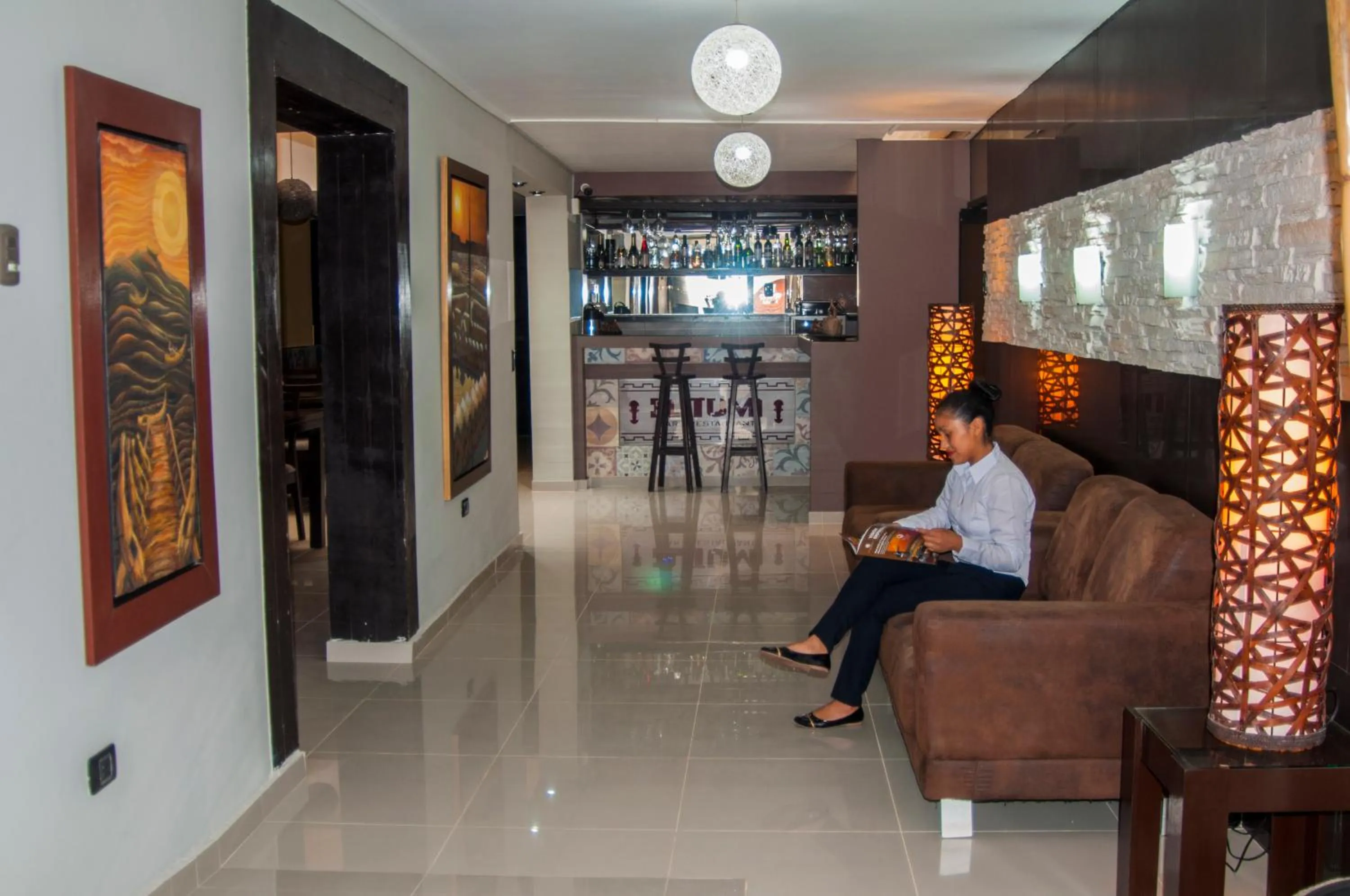 Lobby or reception in Hotel Chimu