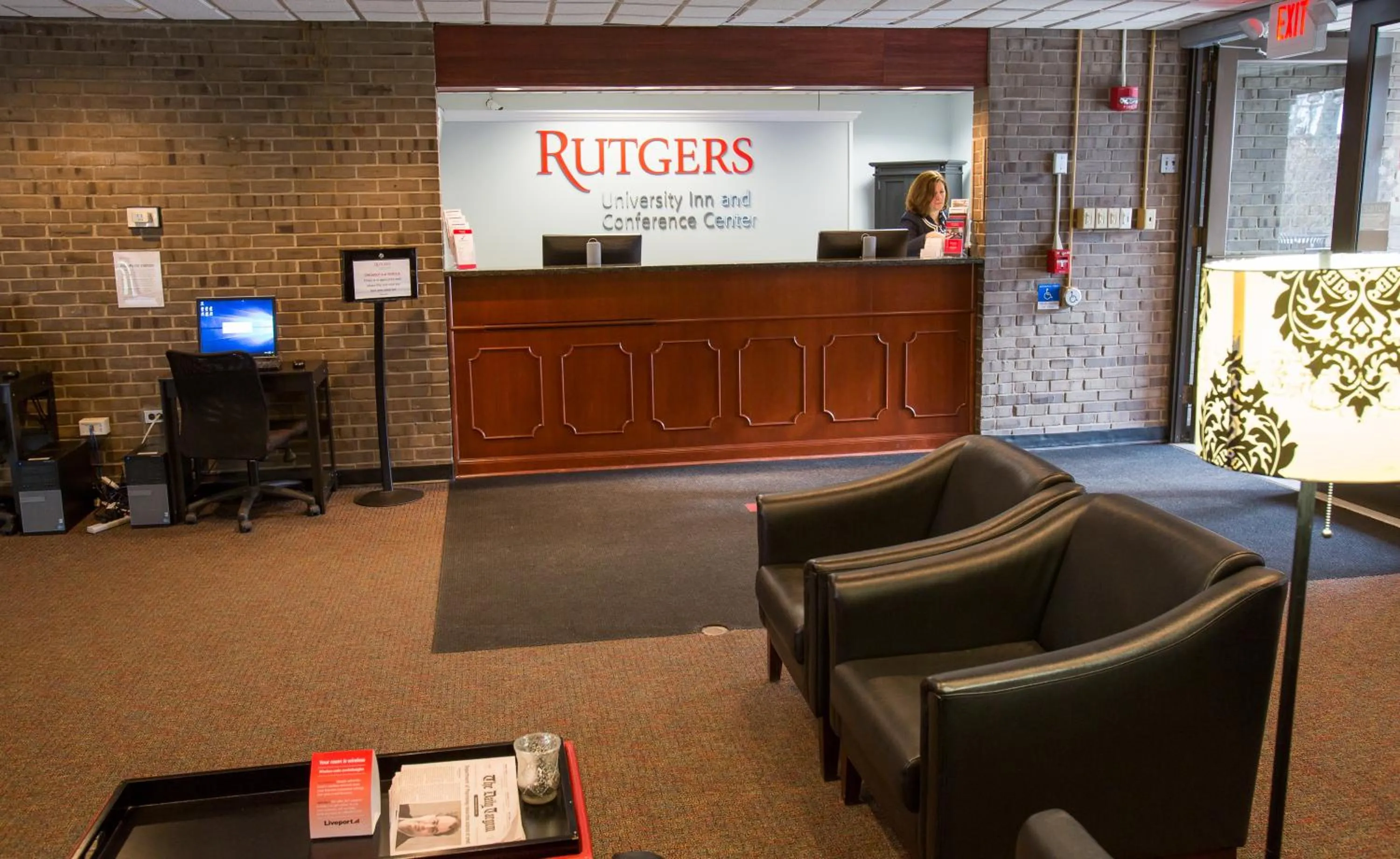 Lobby or reception in Rutgers University Inn and Conference Center