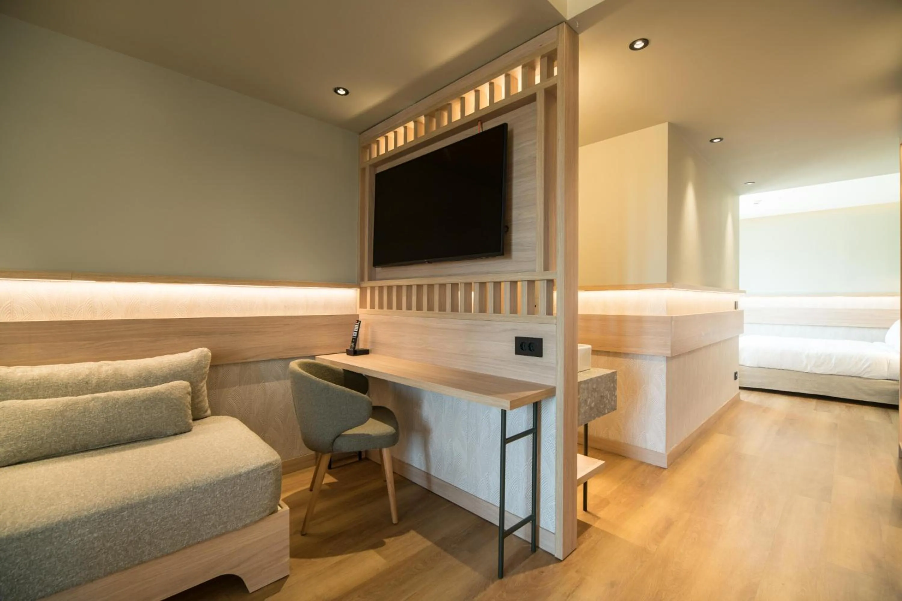 Photo of the whole room, Bed in SENSEANA Sea Side Resort & Aquadventure