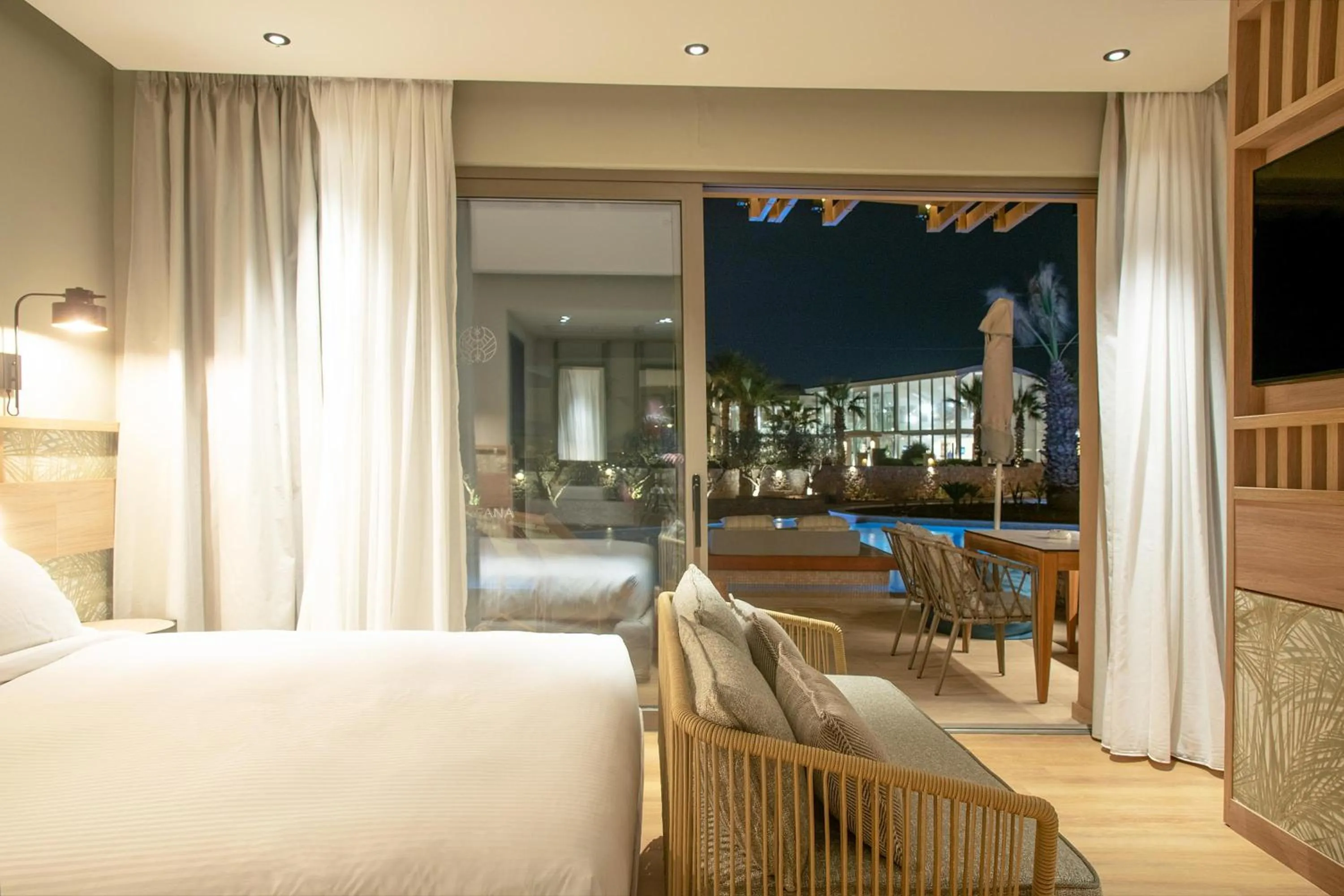 Photo of the whole room, Bed in SENSEANA Sea Side Resort & Aquadventure