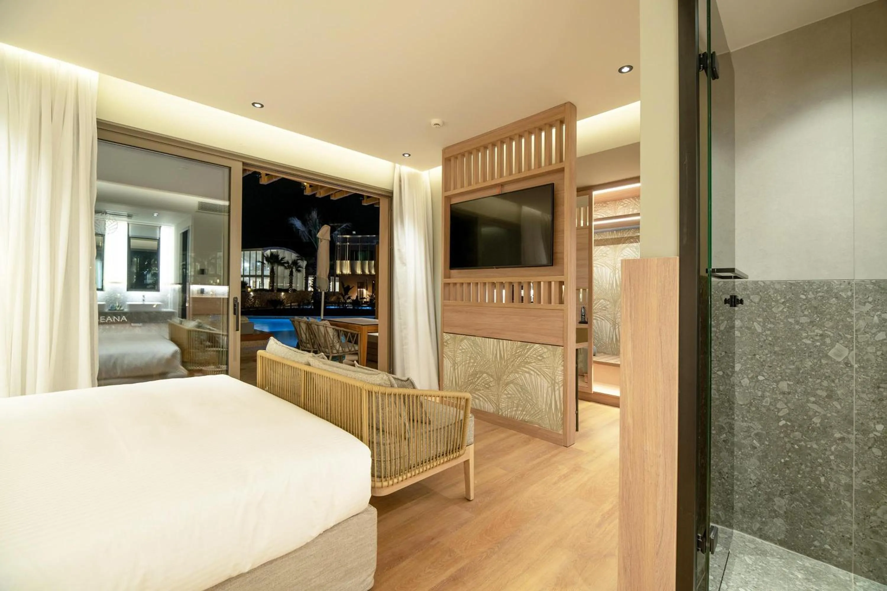 Photo of the whole room, Bed in SENSEANA Sea Side Resort & Aquadventure