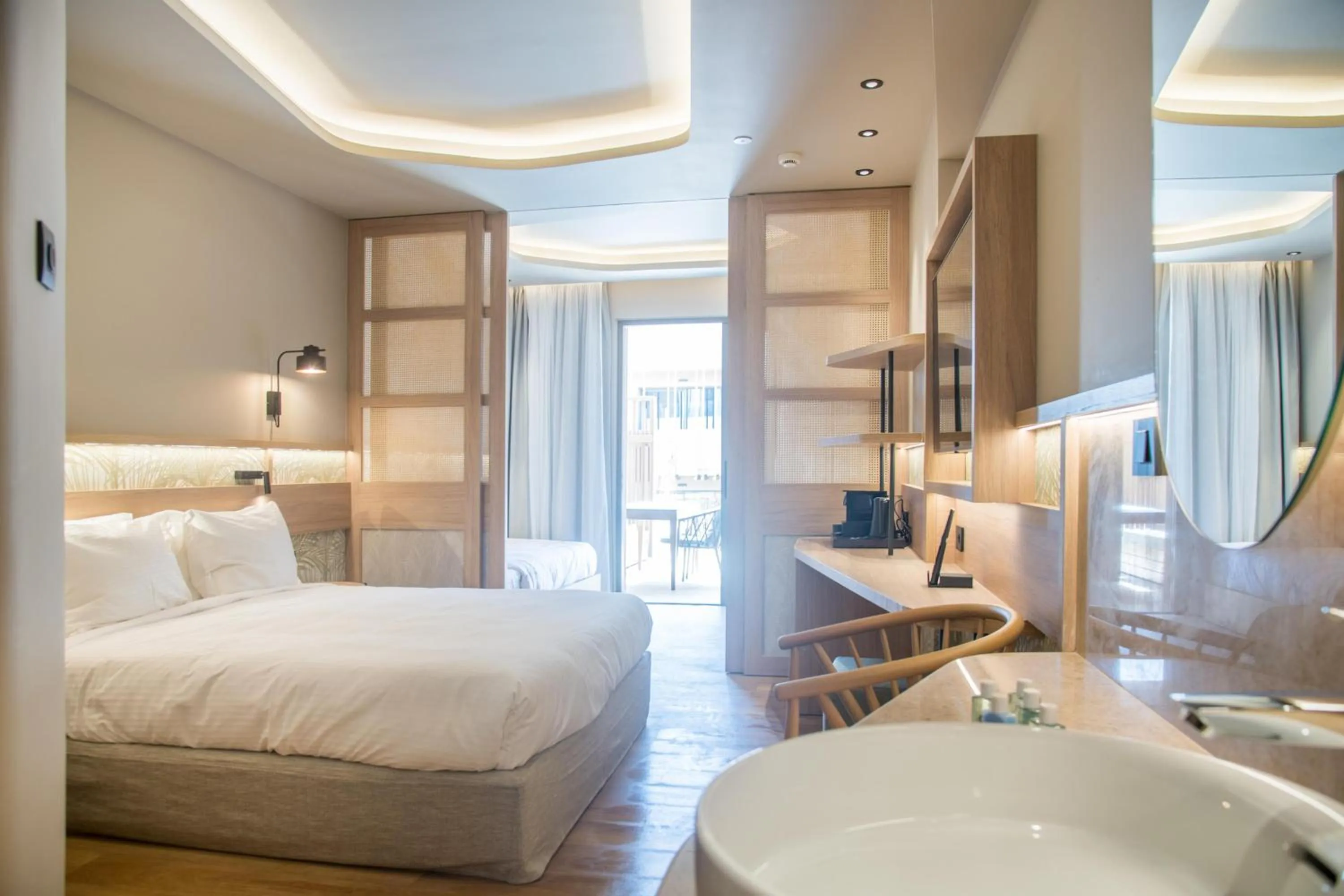 Photo of the whole room, Bed in SENSEANA Sea Side Resort & Aquadventure