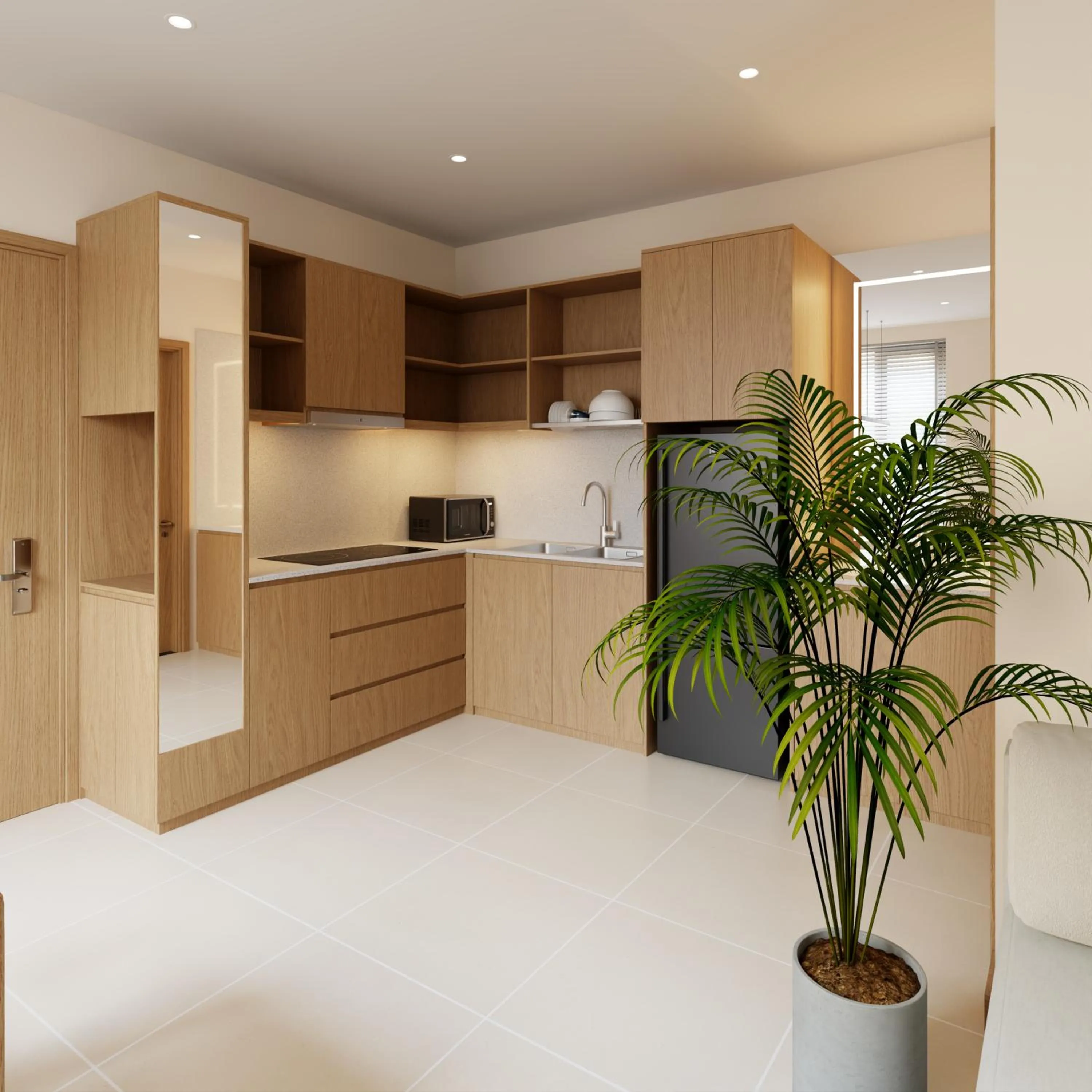 kitchen in Bcons City Hotel