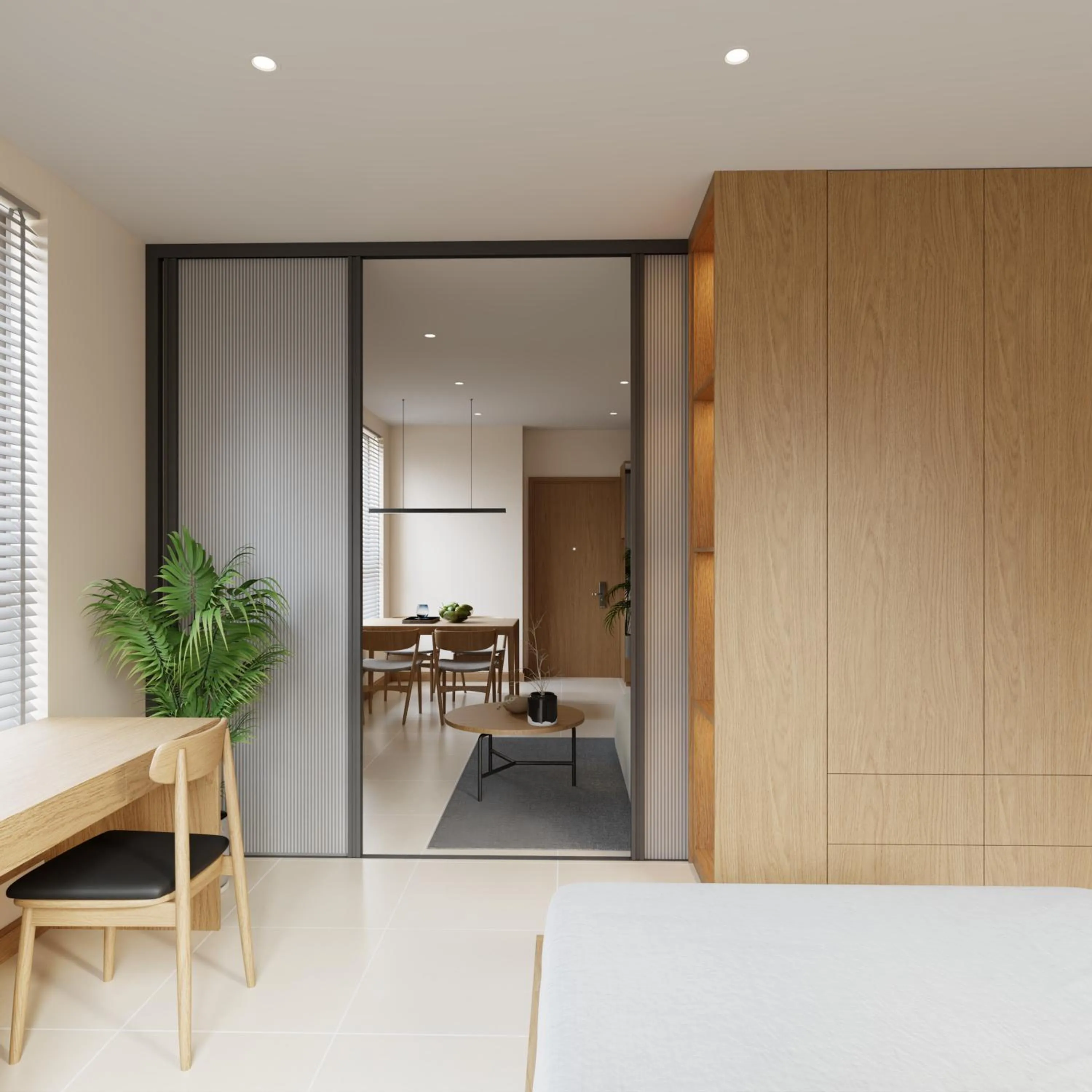 Bedroom in Bcons City Hotel