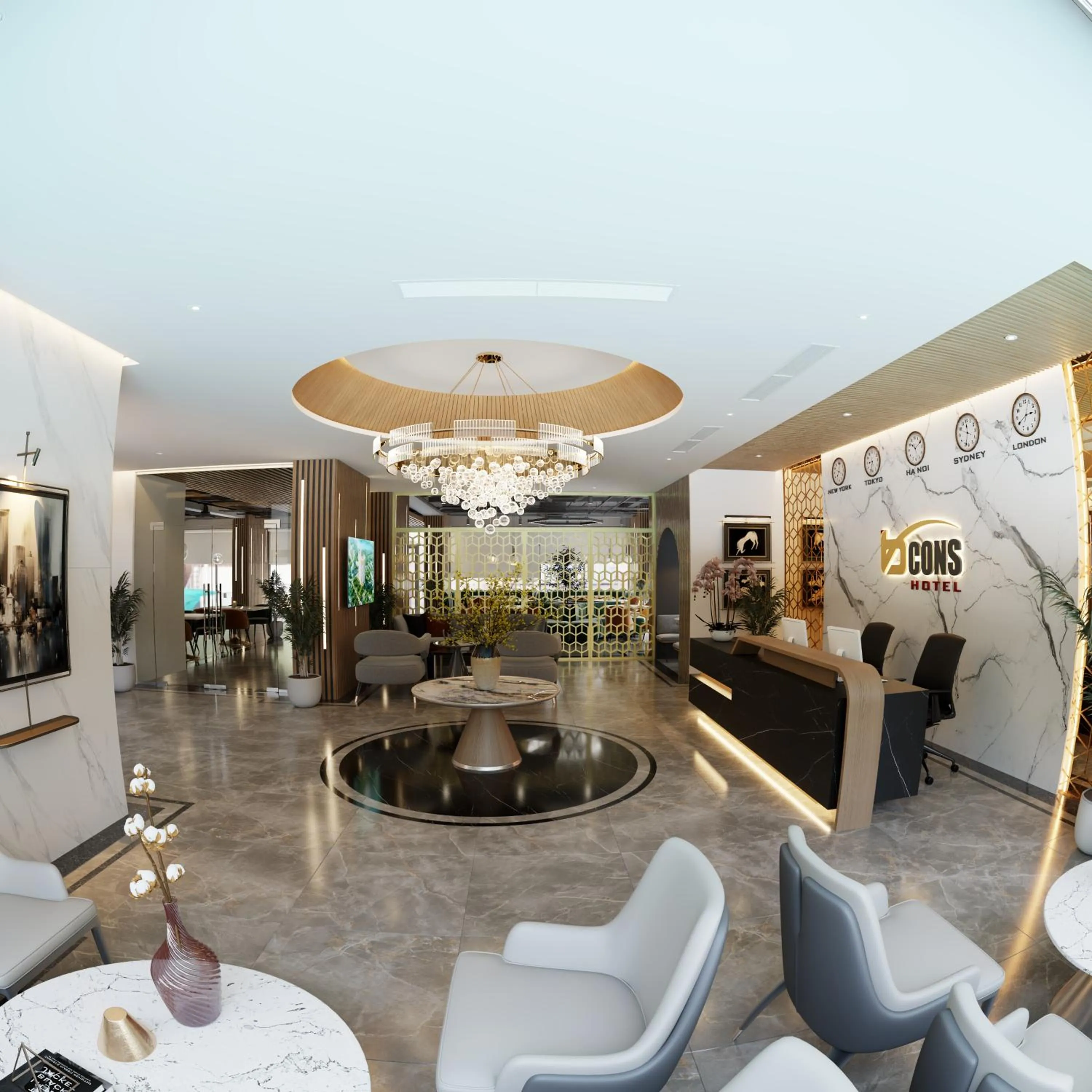 Lobby or reception in Bcons City Hotel