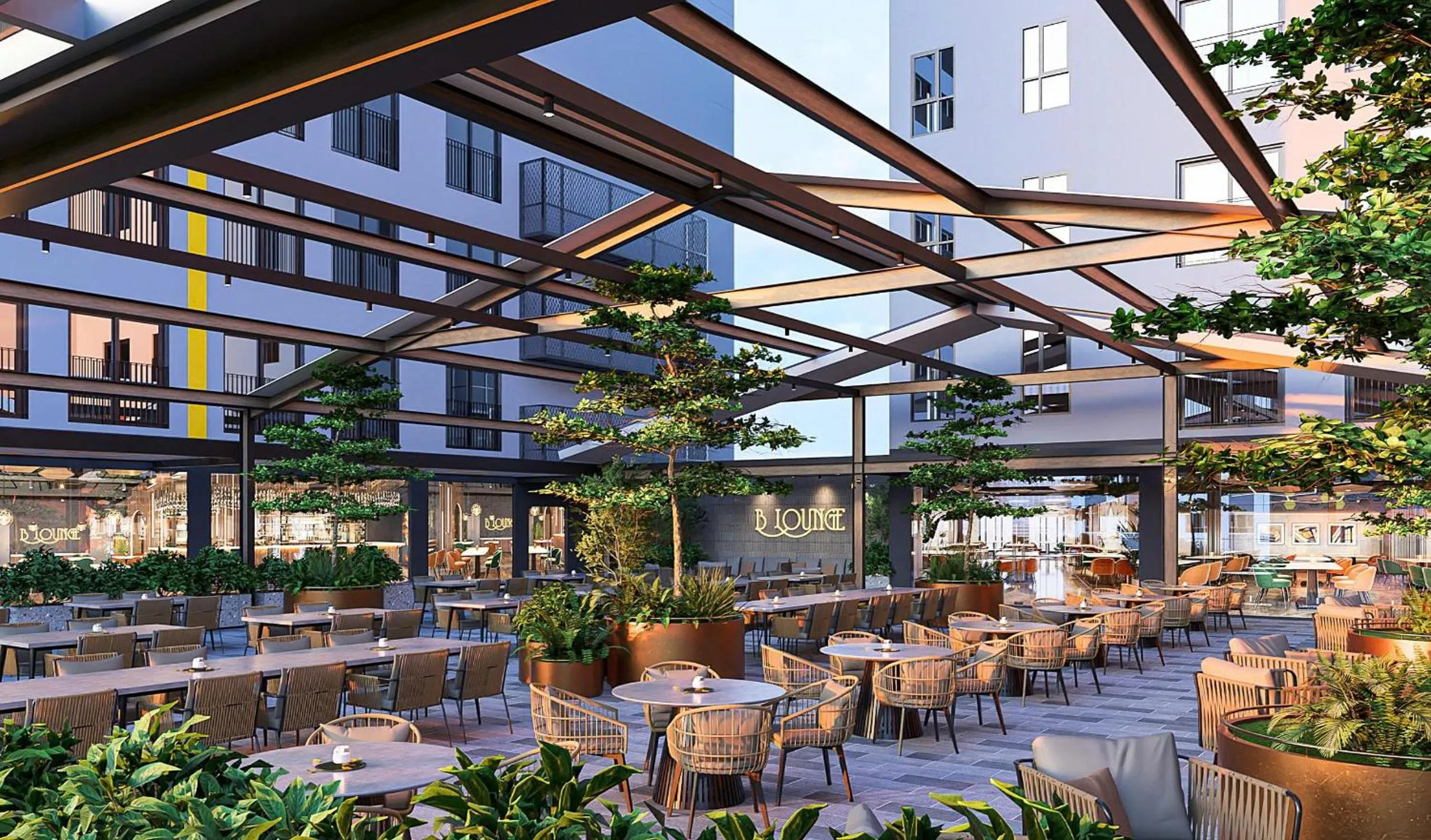 Restaurant/places to eat in Bcons City Hotel