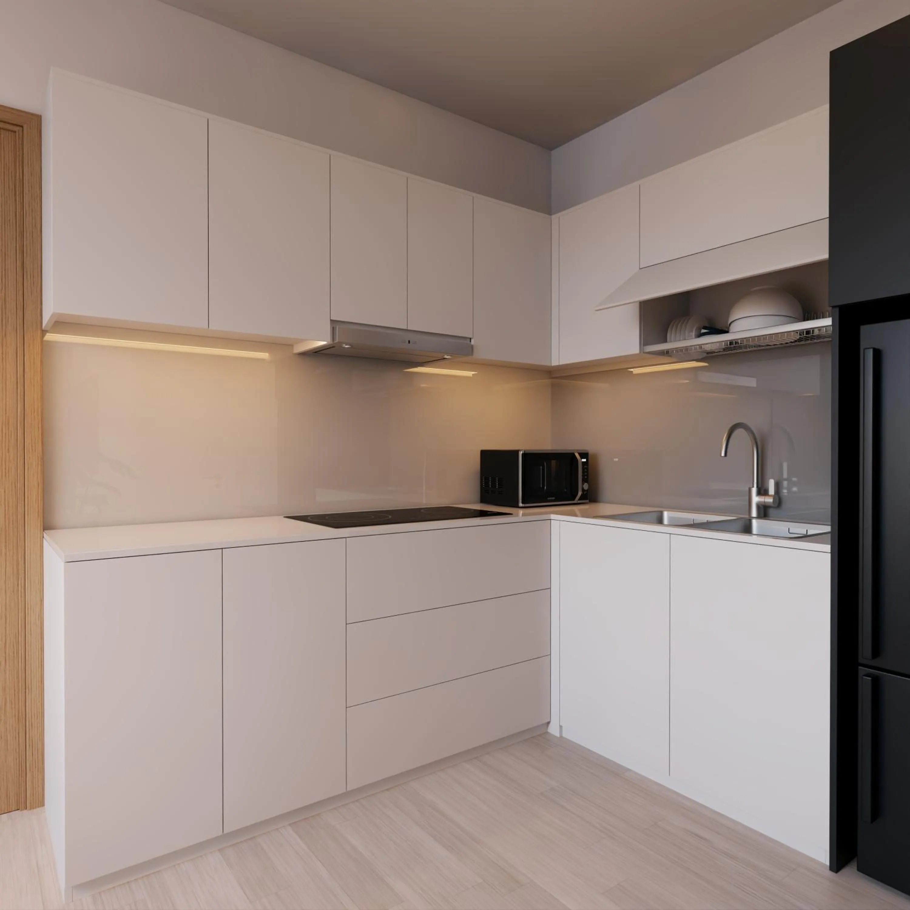 Kitchen or kitchenette in Bcons City Hotel