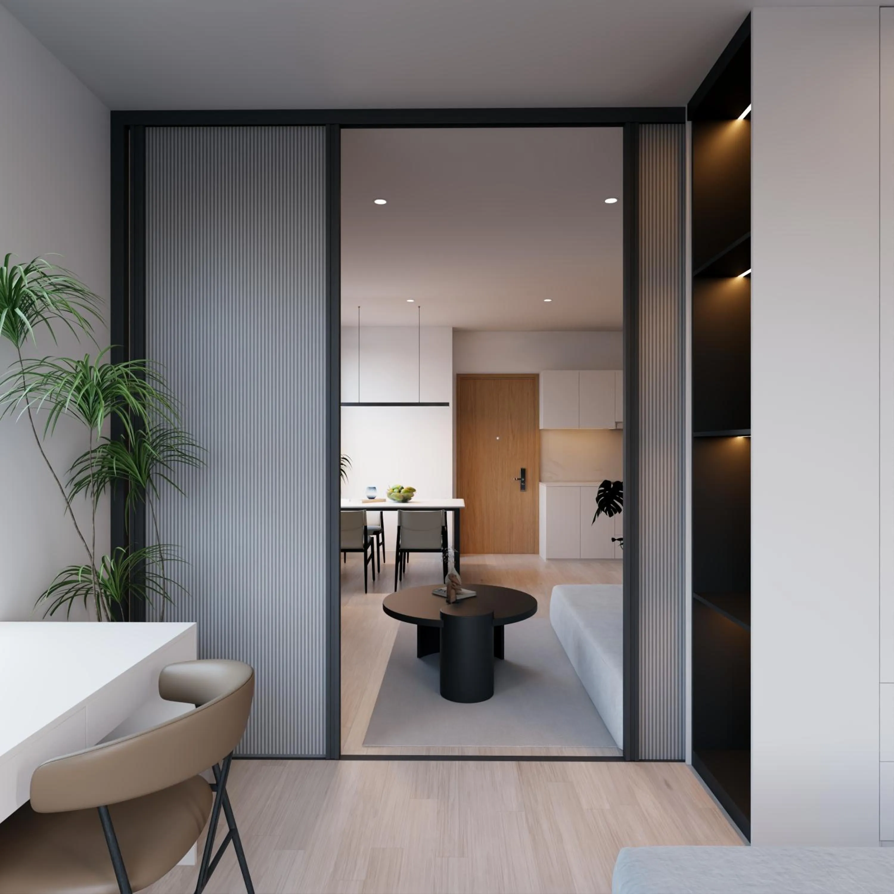 Seating area in Bcons City Hotel