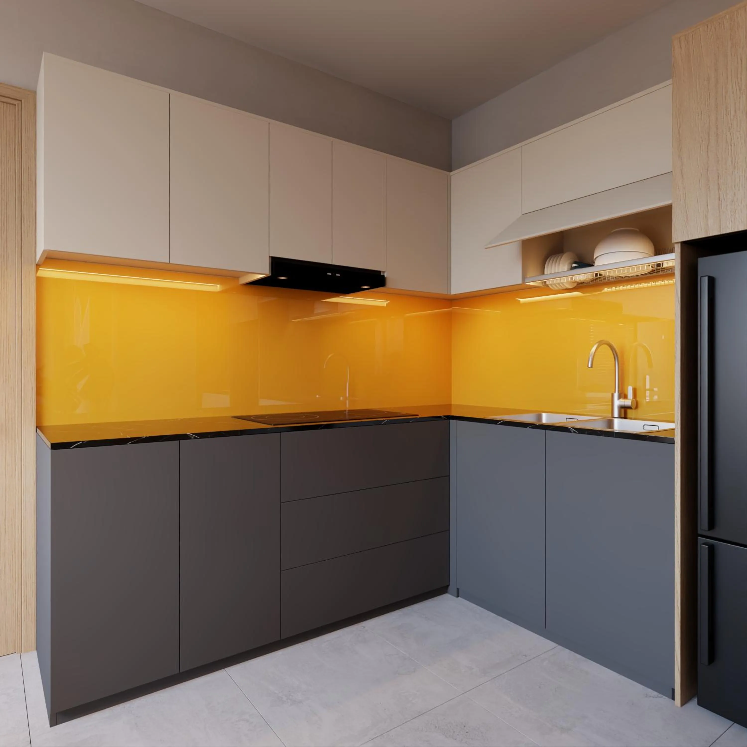 kitchen in Bcons City Hotel