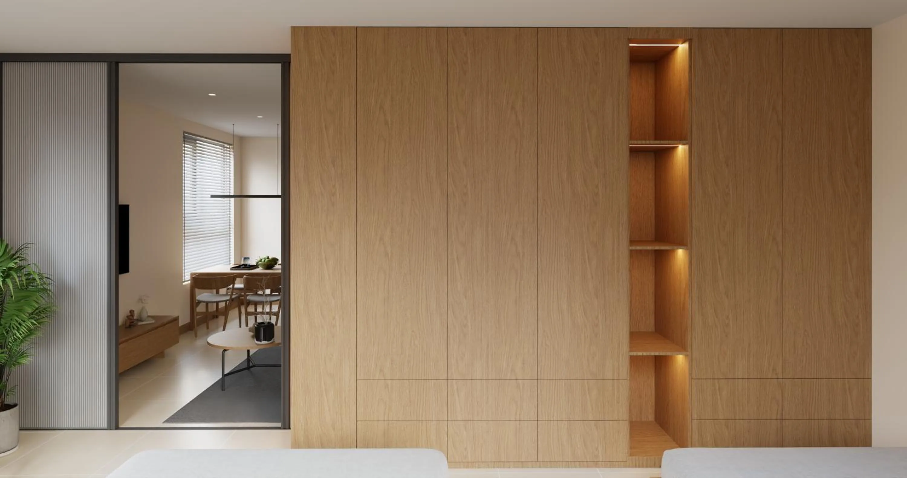 wardrobe in Bcons City Hotel