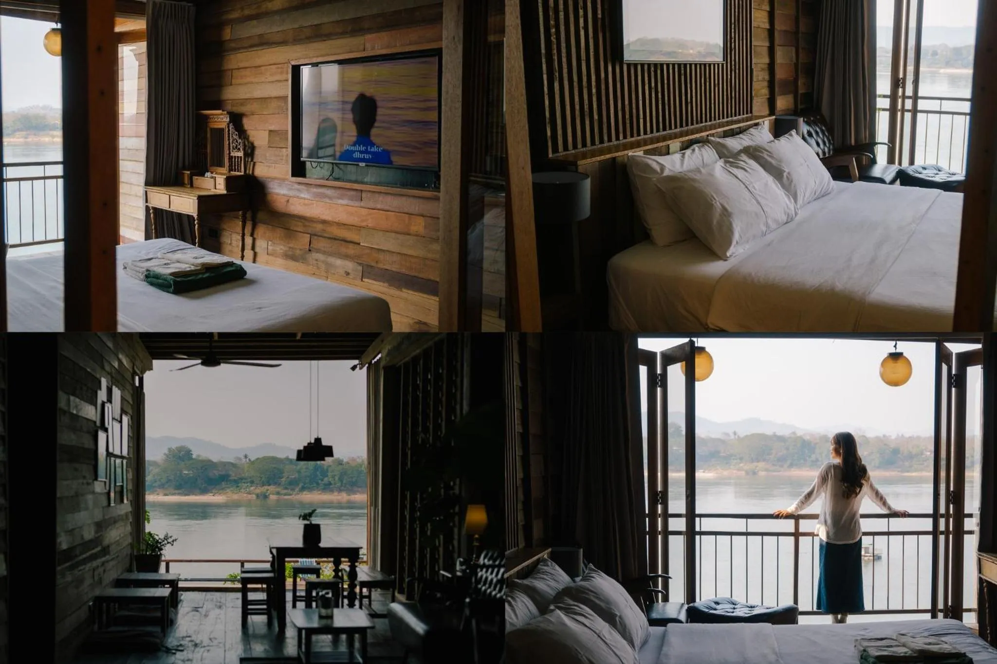 River view, Bed in Suneta Hotel Chiangkhan Soi 6