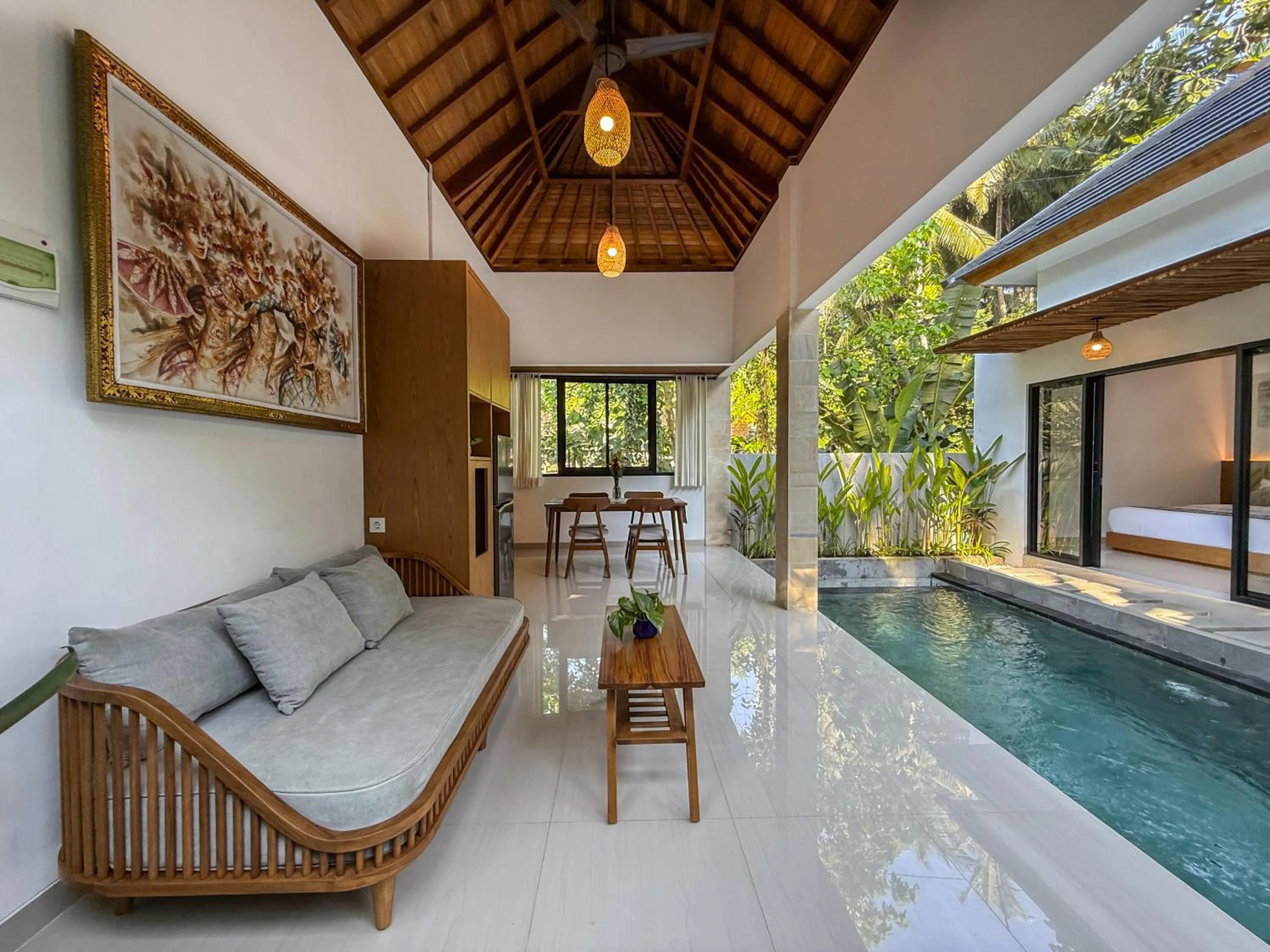 Living room in Varila Villa Ubud