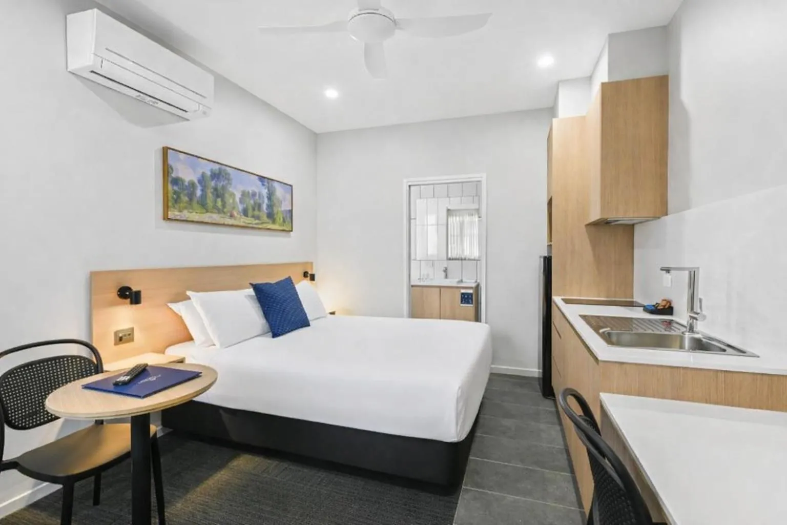 Bedroom, Bed in Avenue WEST Studio Units