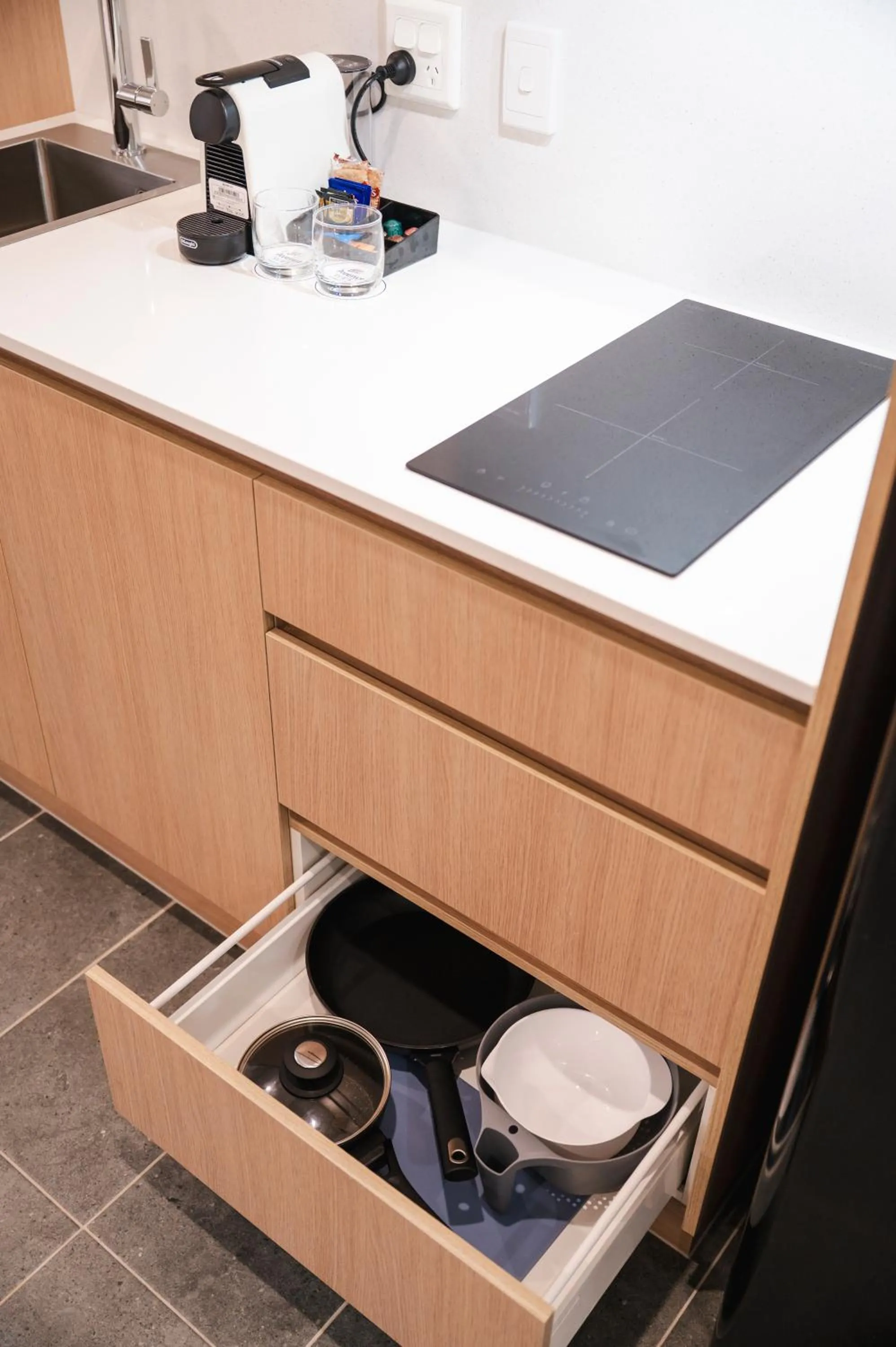 Kitchen or kitchenette in Avenue WEST Studio Units