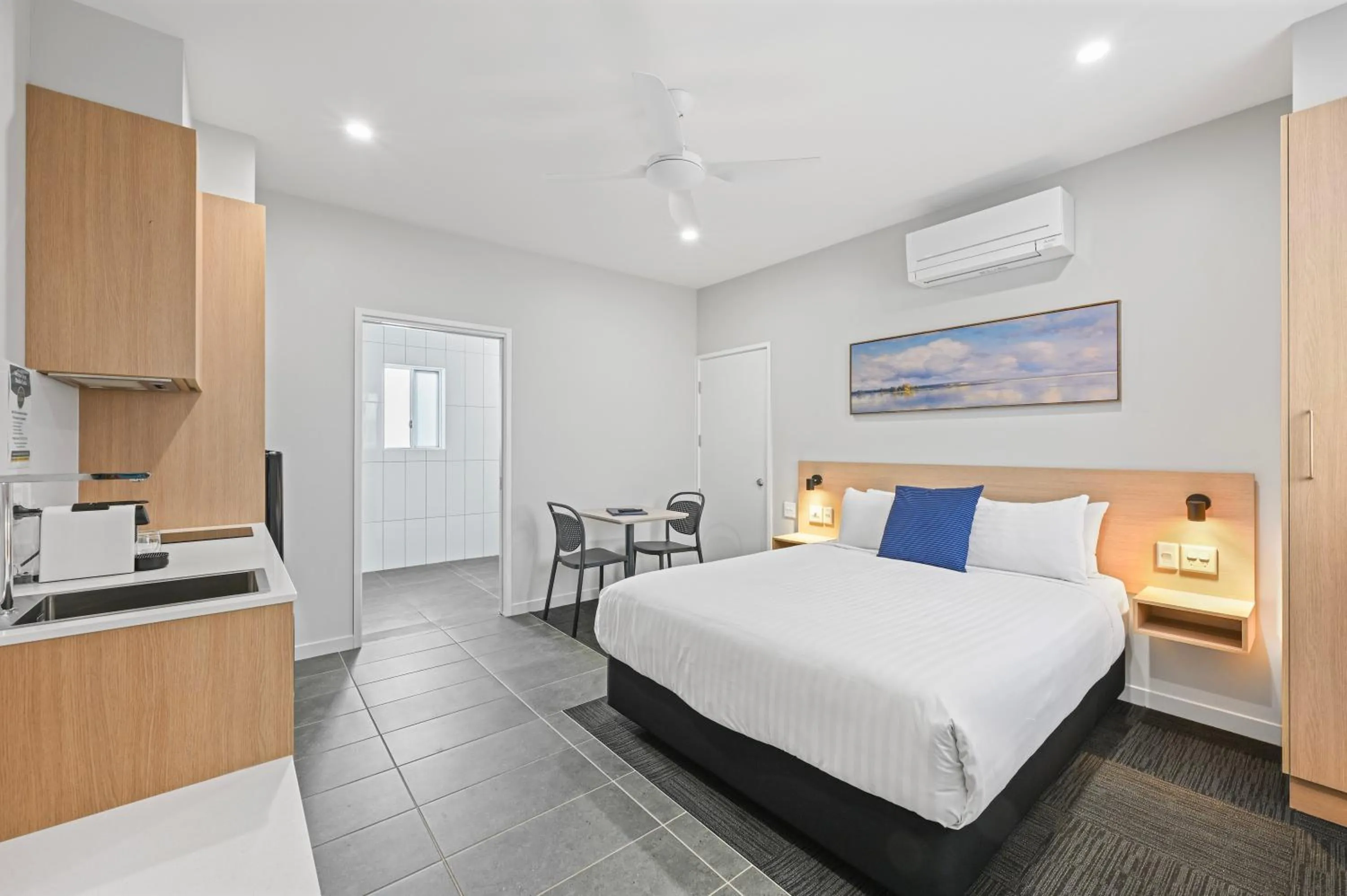 Bedroom, Bed in Avenue WEST Studio Units