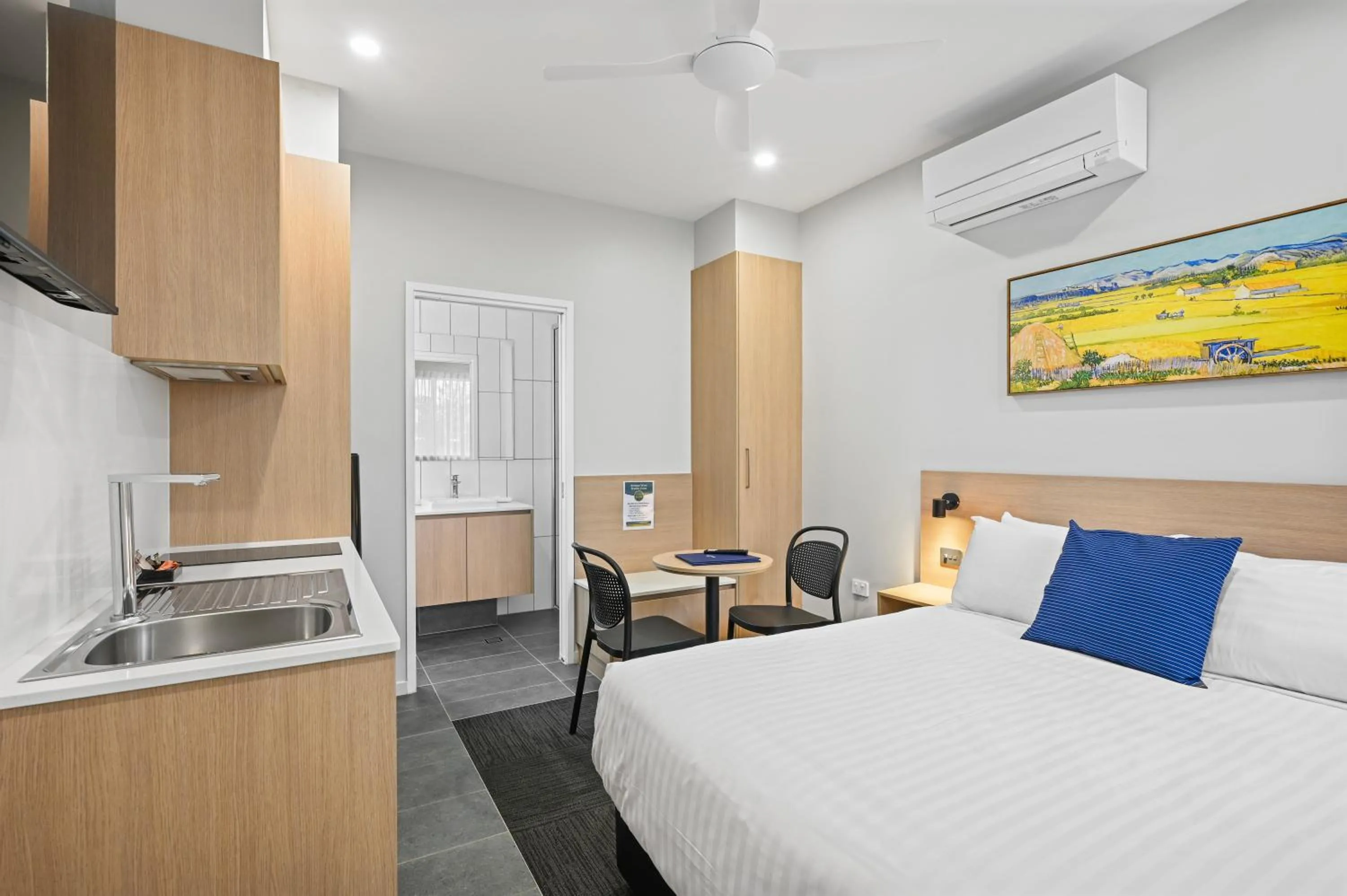 Bedroom, Bed in Avenue WEST Studio Units