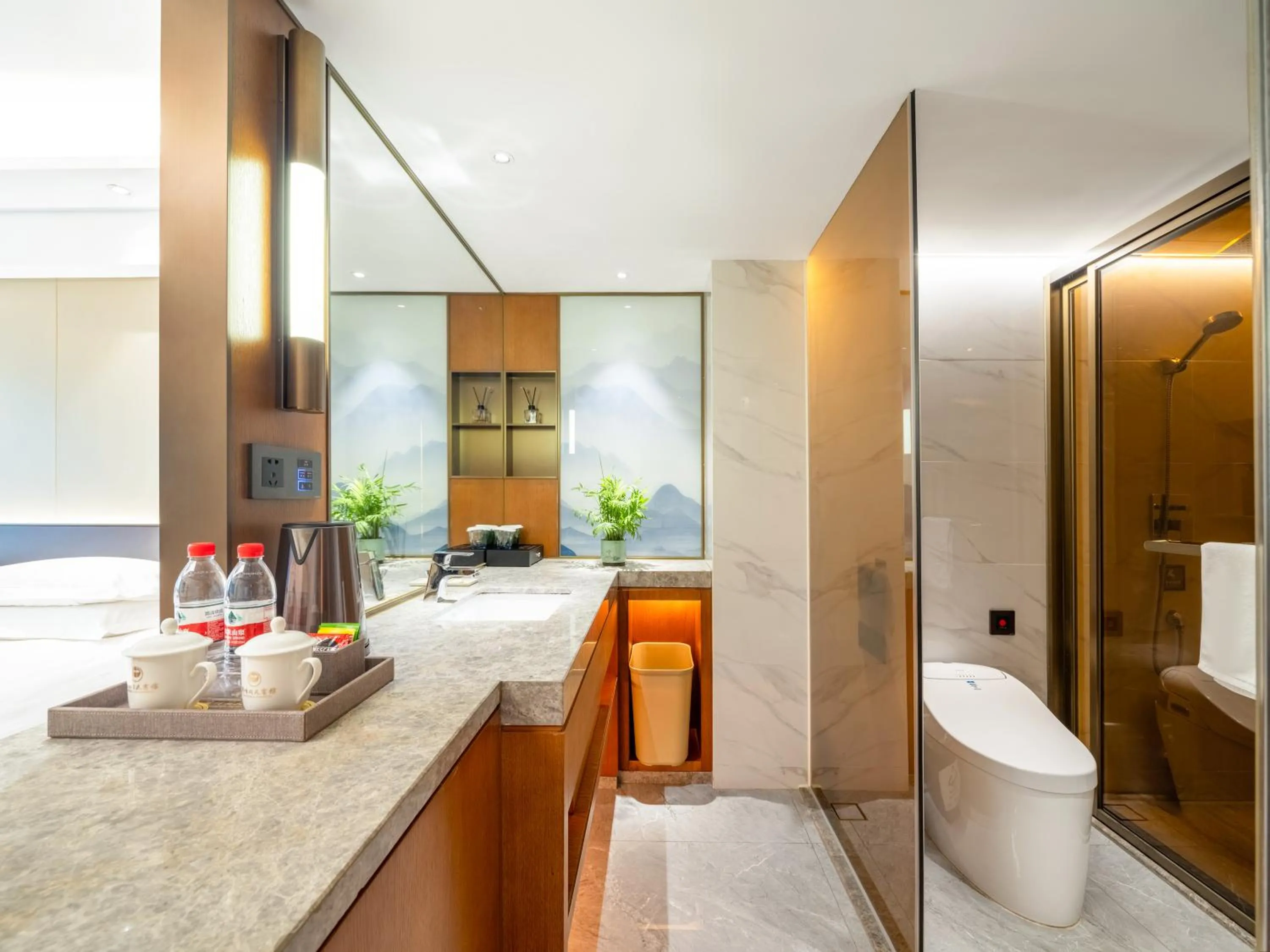 Bathroom in Guangzhou Hutian Hotel
