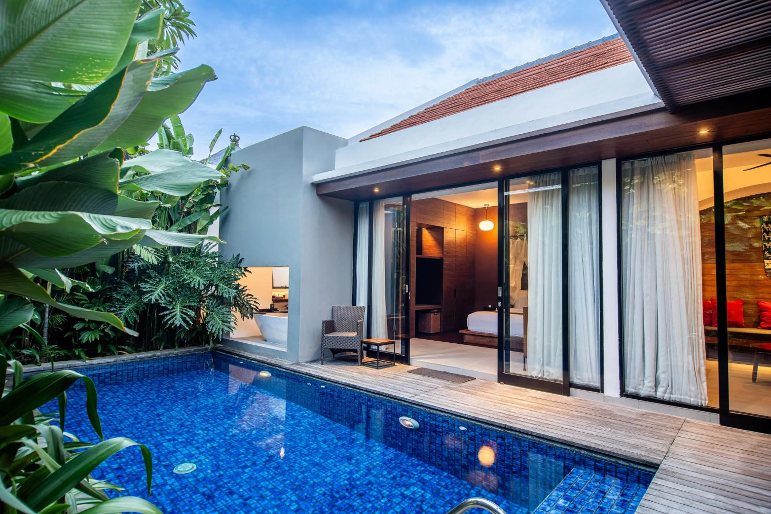 View (from property/room) in Abia Villa Legian